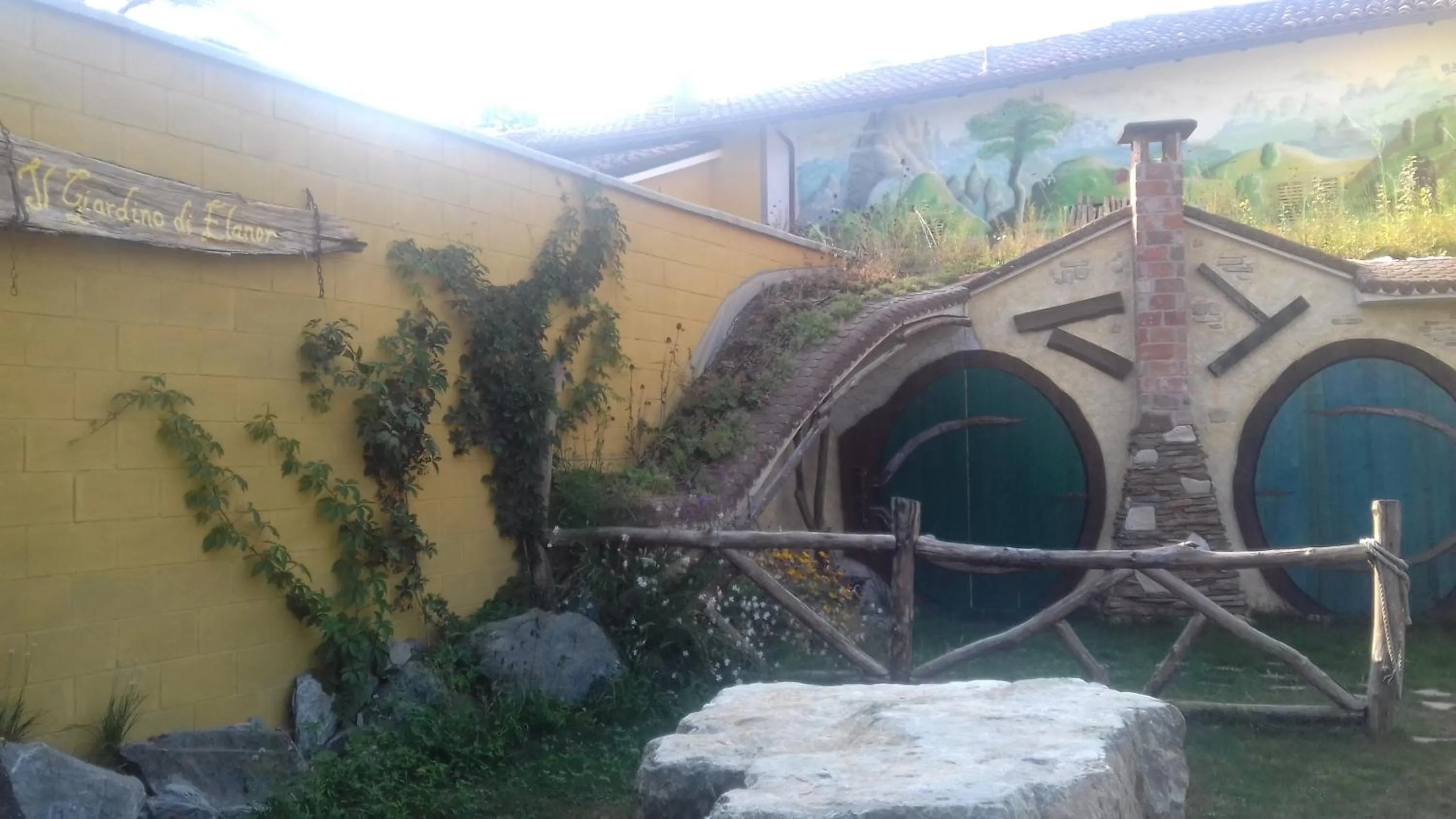 Garden view in B&B Pervinca