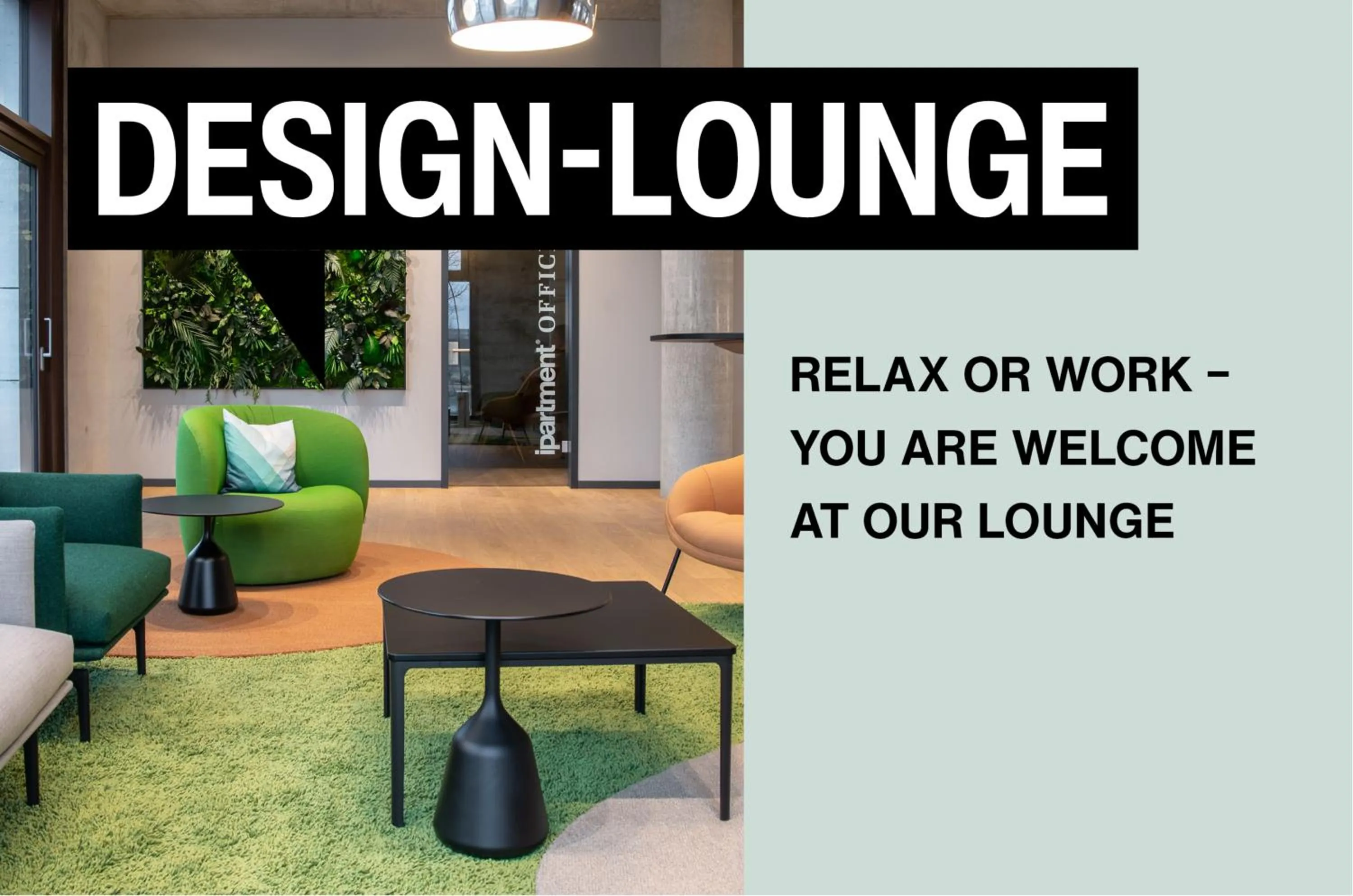 Text overlay in ipartment Frankfurt Airport