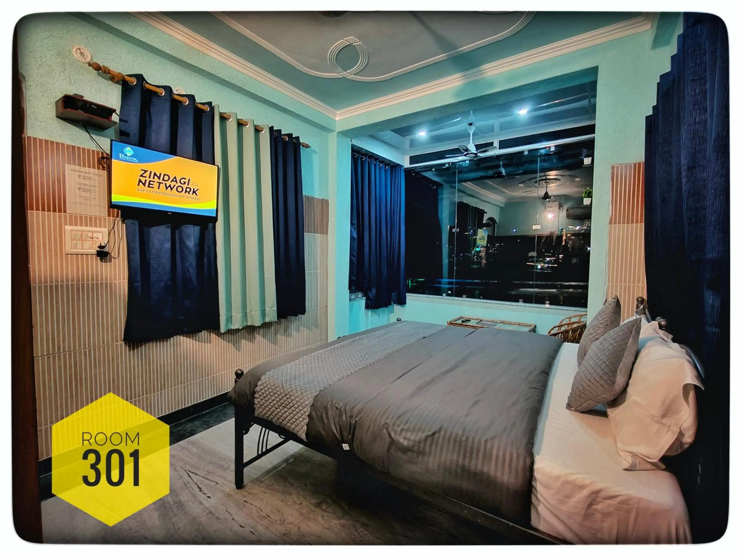 Bed in Shri Ganga View Guest House