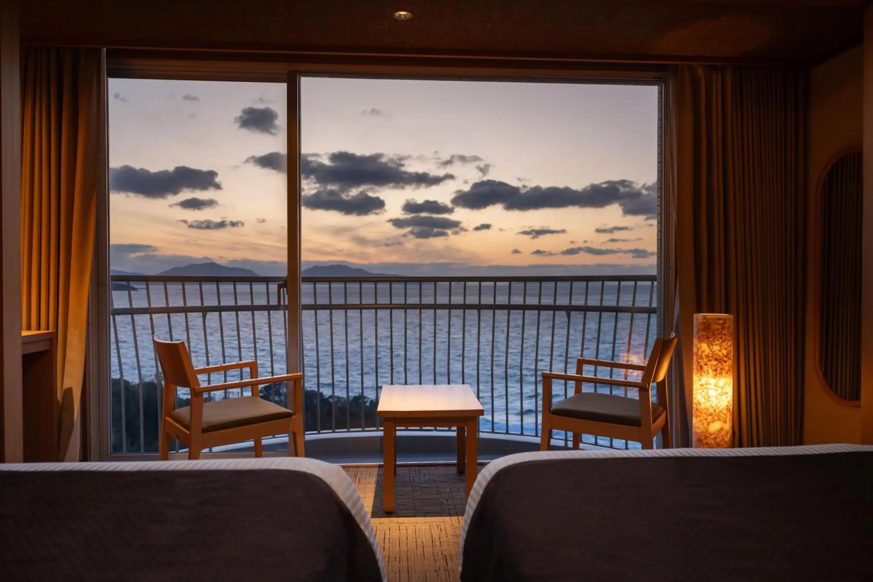 Twin Room with Private Bathroom and Ocean View - Non-Smoking in KAMENOI HOTEL Genkainada Twin Room with Private Bathroom and Ocean View - Non-Smoking in KAMENOI HOTEL Genkainada