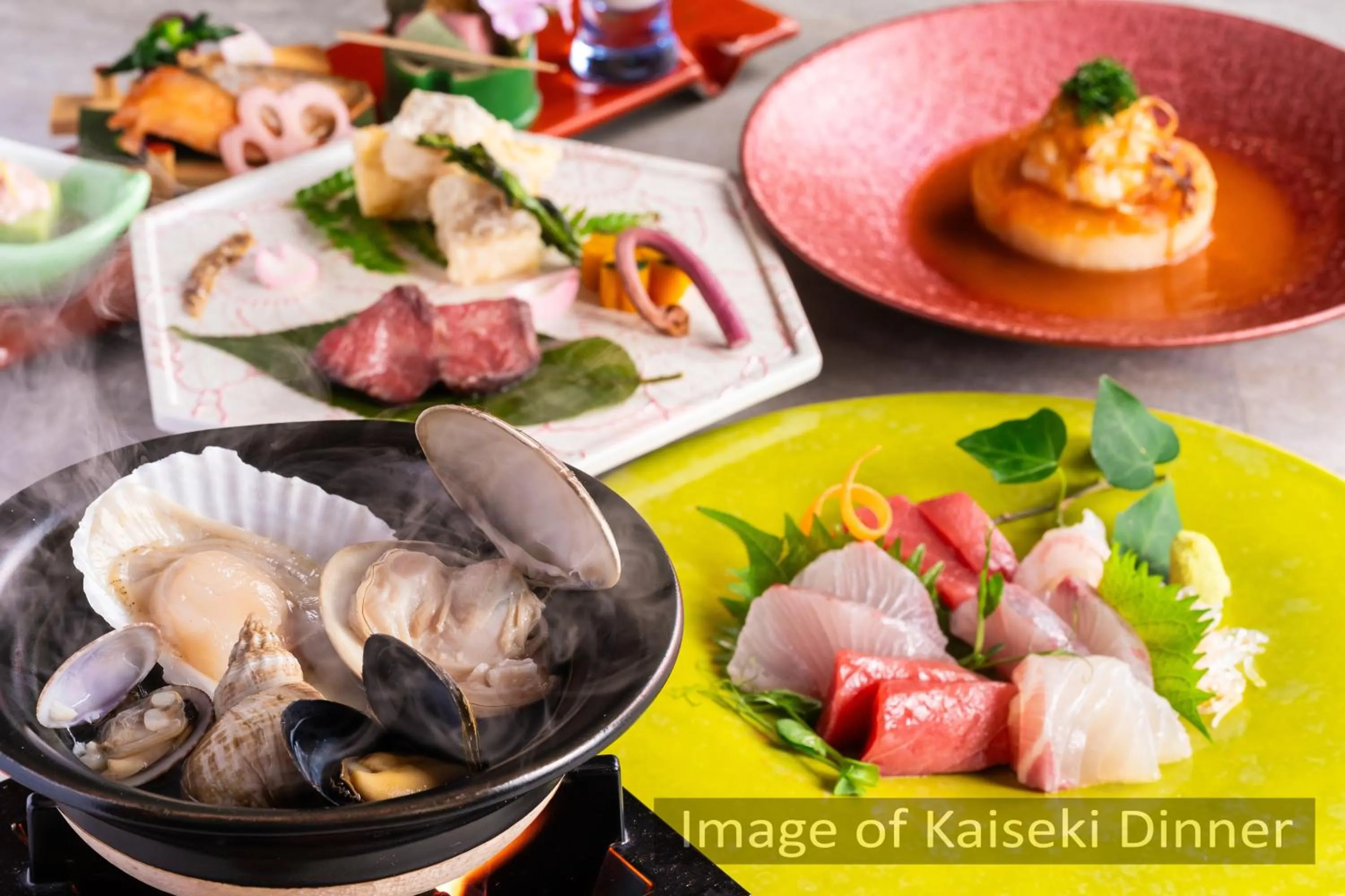 Food close-up in KAMENOI HOTEL Genkainada