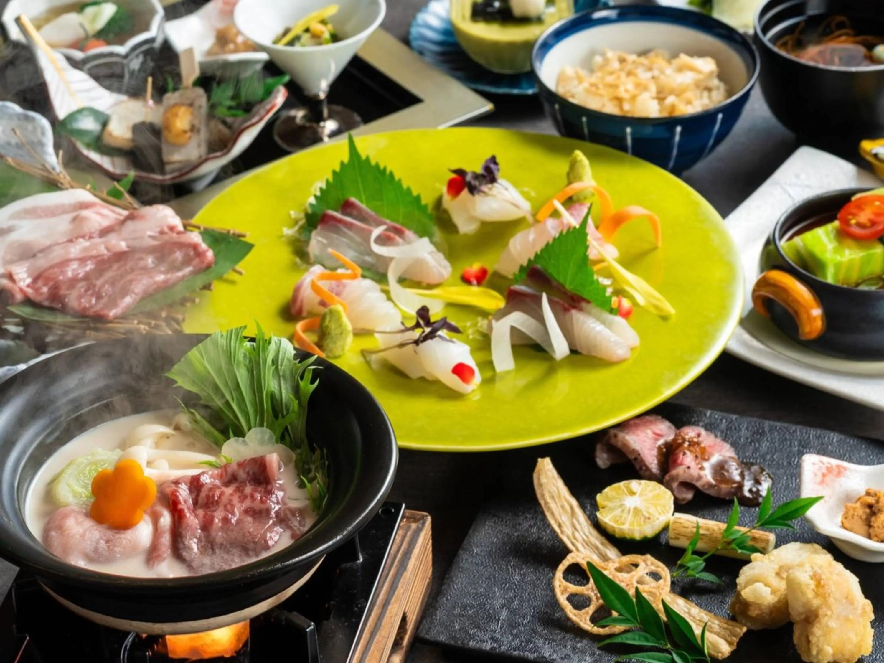 Dinner in KAMENOI HOTEL Genkainada