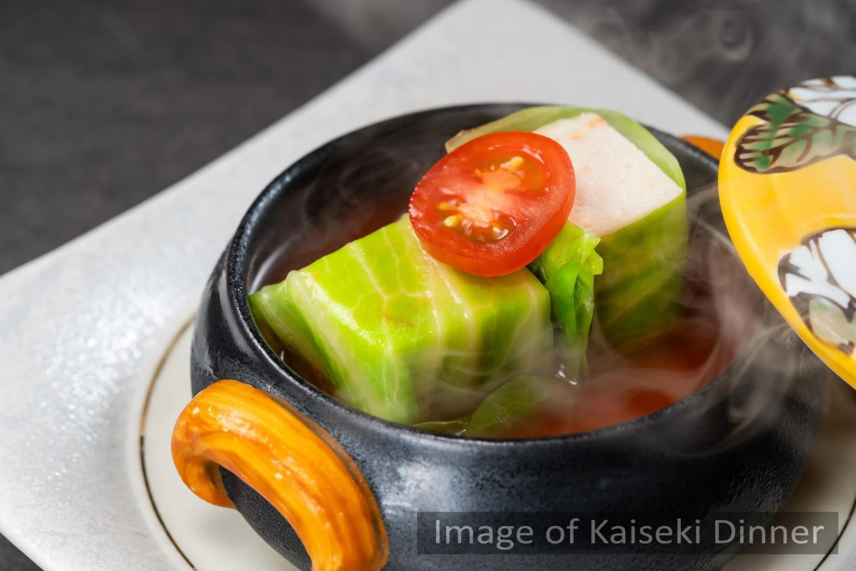 Food close-up in KAMENOI HOTEL Genkainada