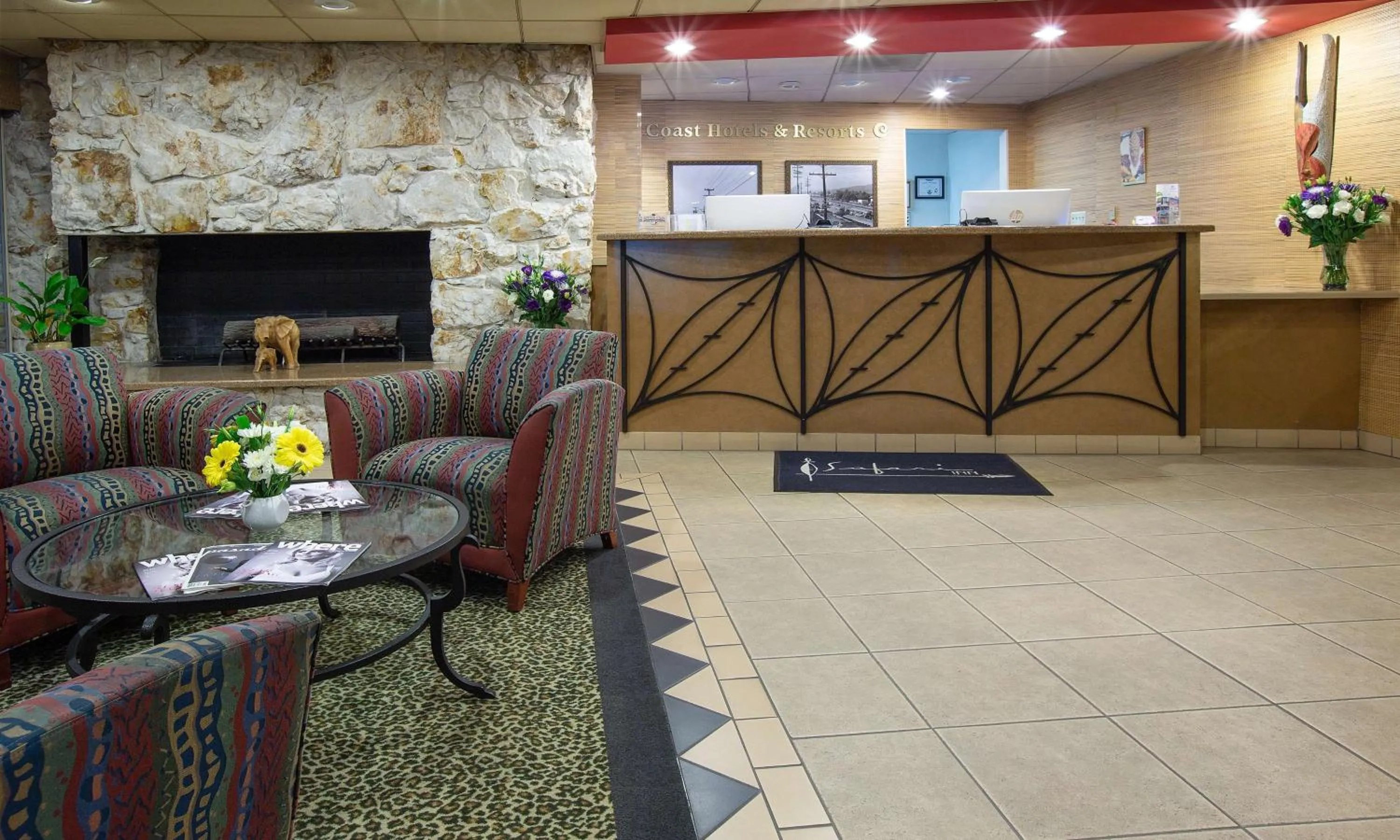 Lobby or reception in Safari Inn Burbank-Universal, a Coast Hotel