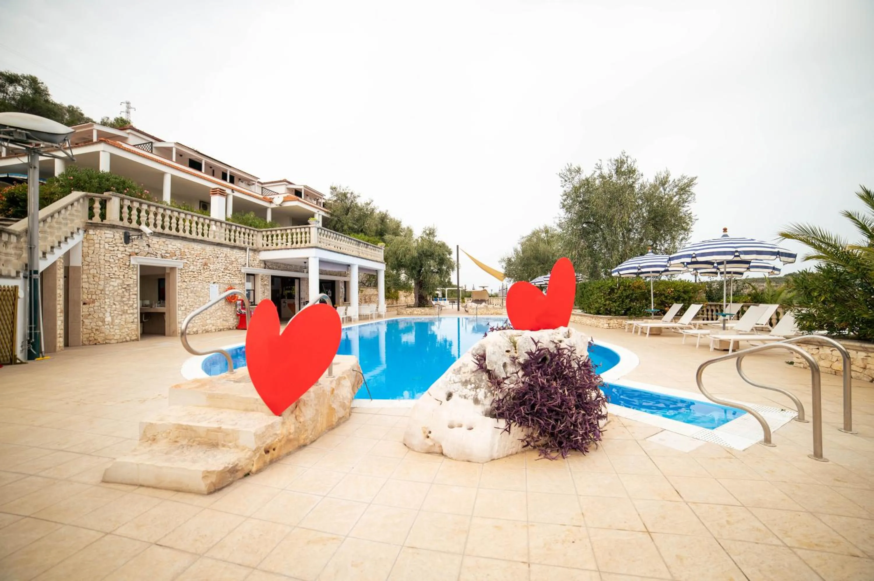 Pool view in Residence Il Falco