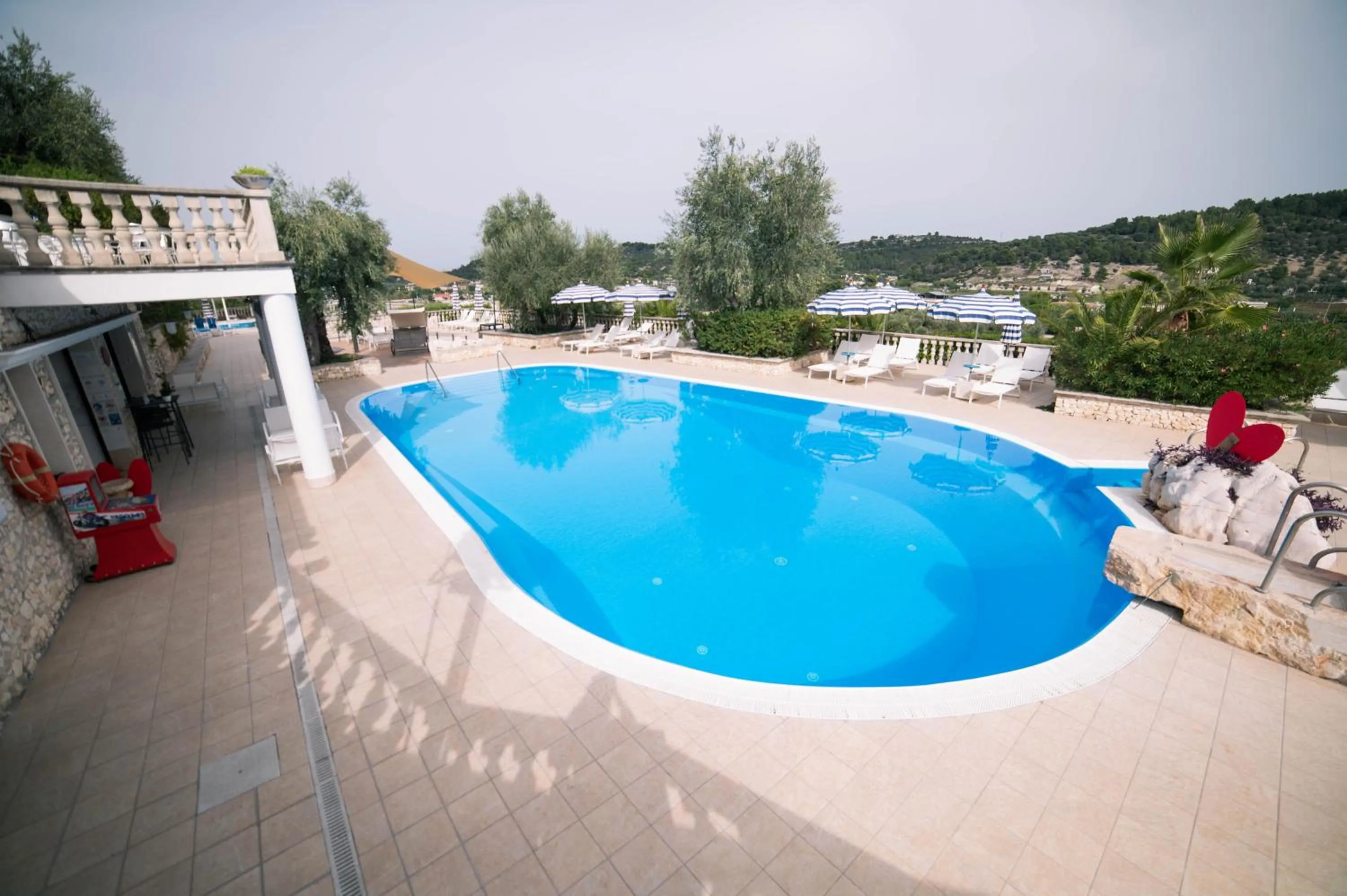 Pool view in Residence Il Falco