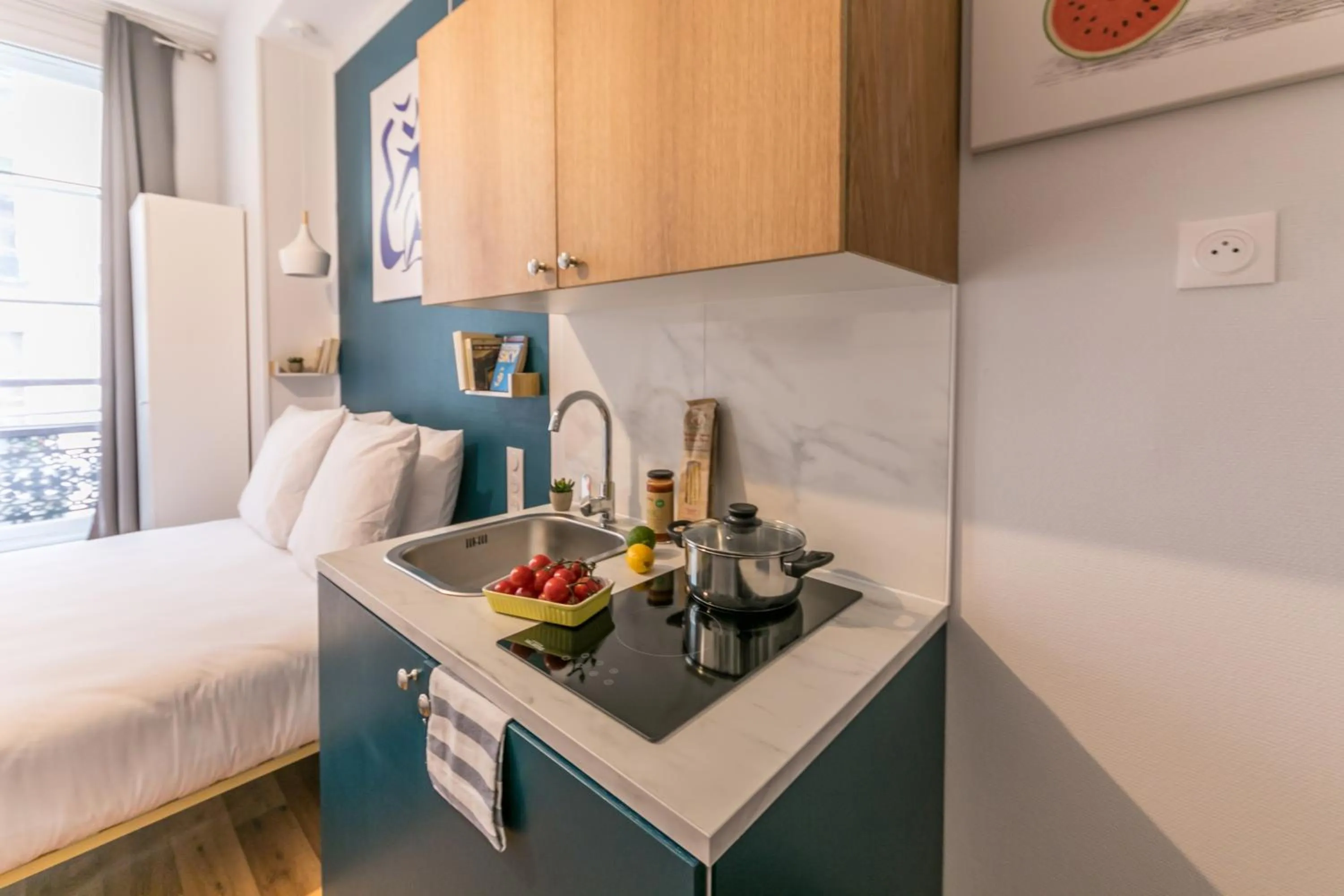 Kitchen or kitchenette, Bed in WS Louvre - Richelieu