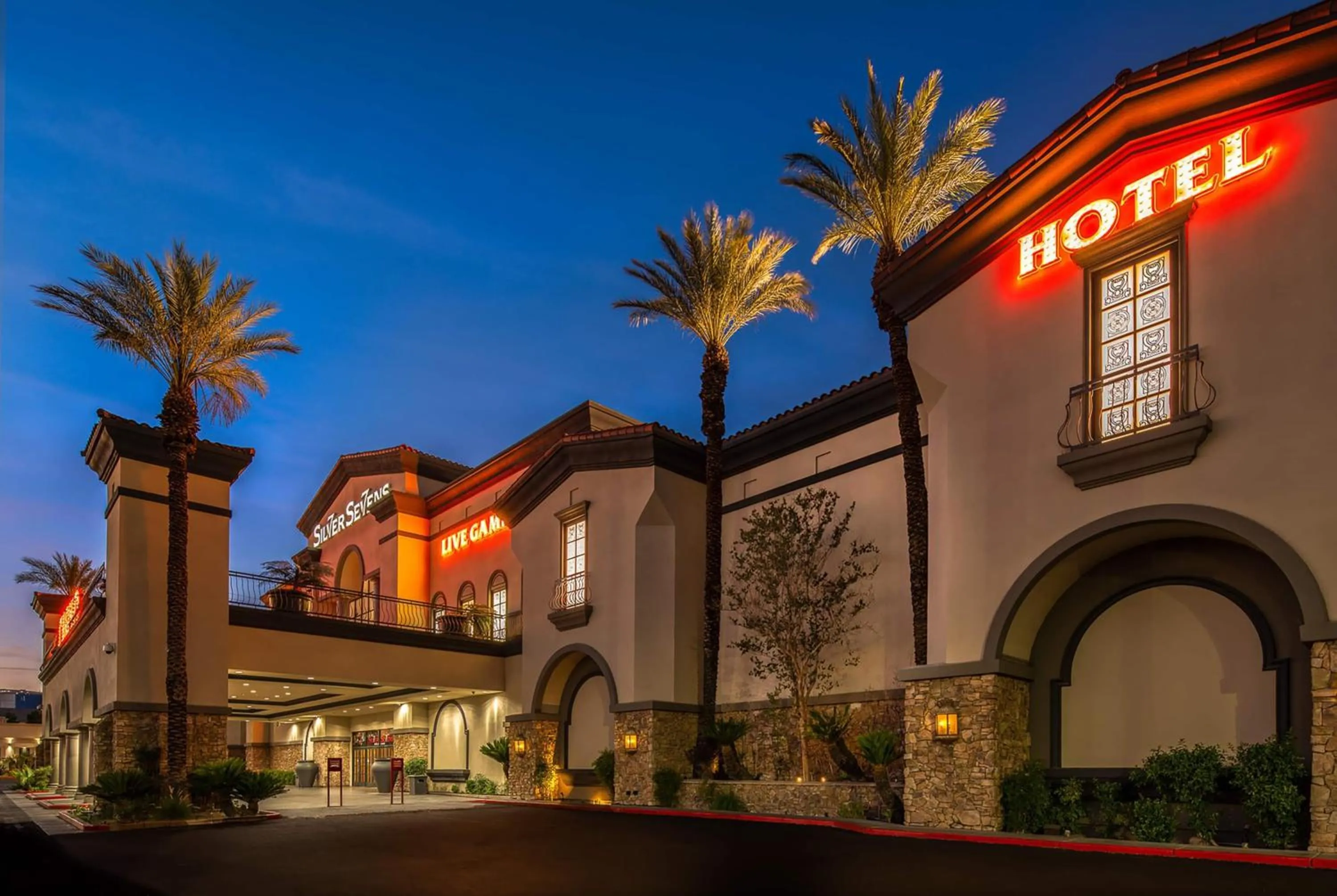 Property building in Silver Sevens Hotel and Casino, a Wyndham Garden