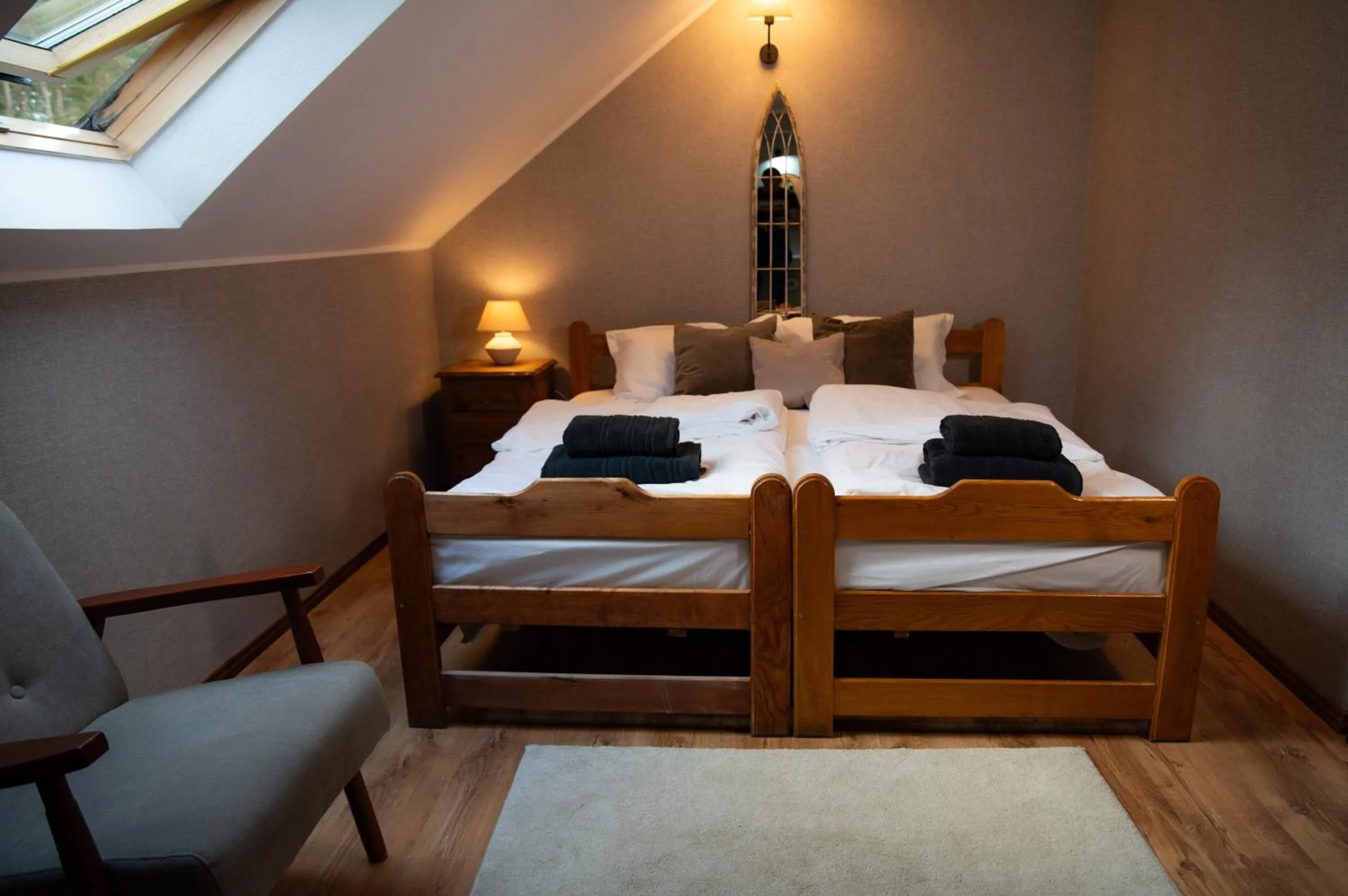 Bed in Pensjonat Zakątek