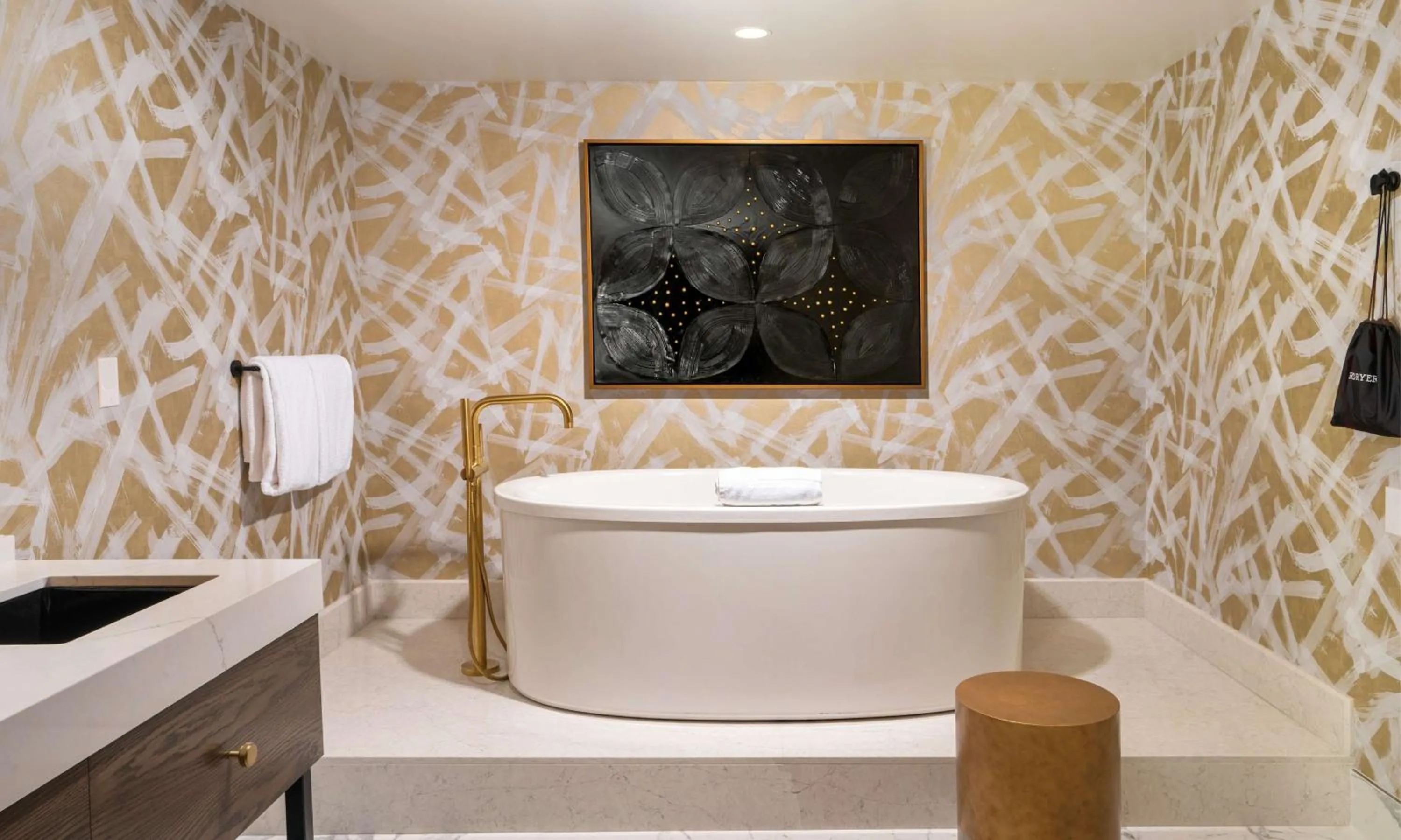 Bathroom in Virgin Hotels Las Vegas, Curio Collection by Hilton