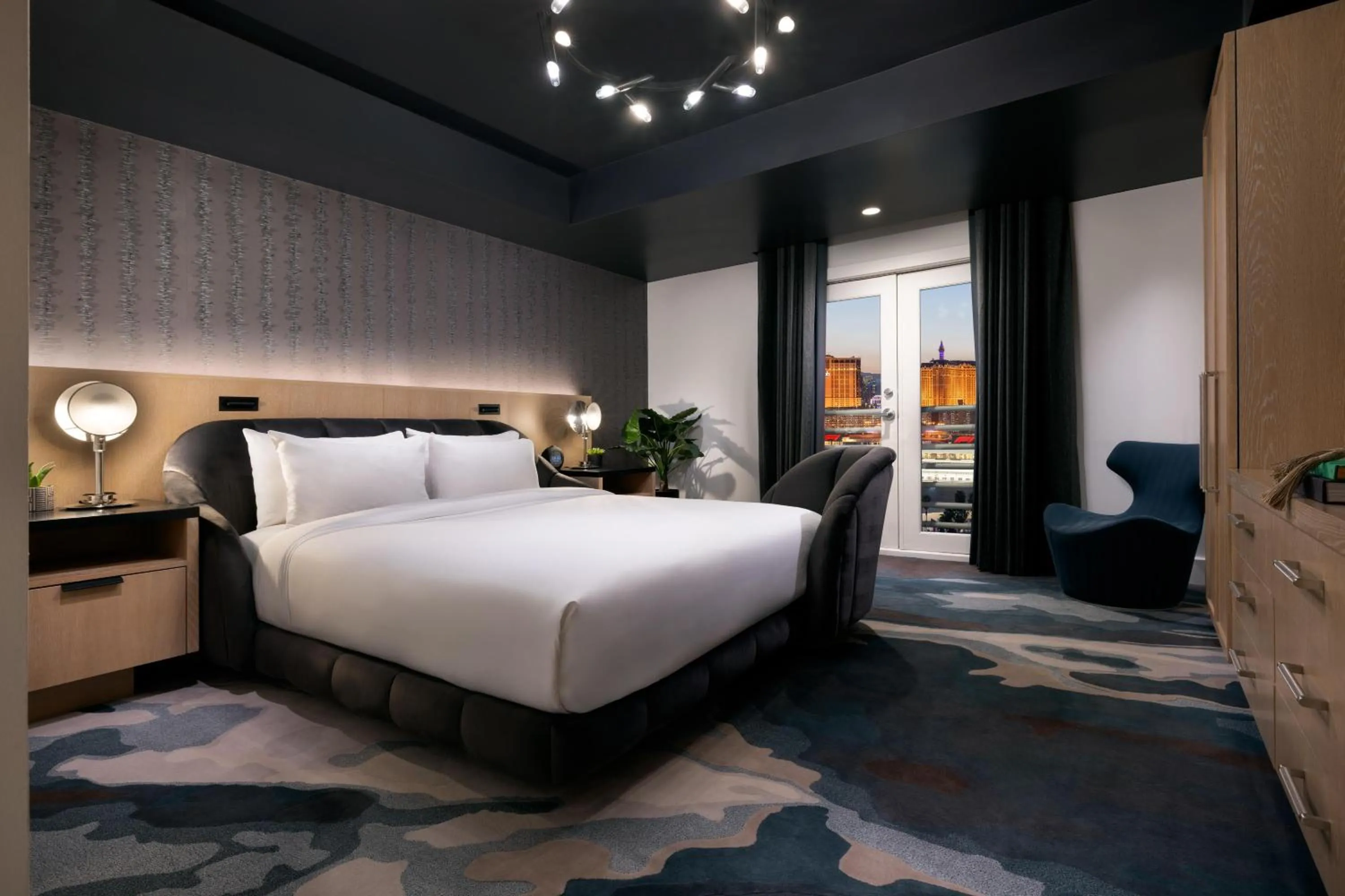 Bed in Virgin Hotels Las Vegas, Curio Collection by Hilton