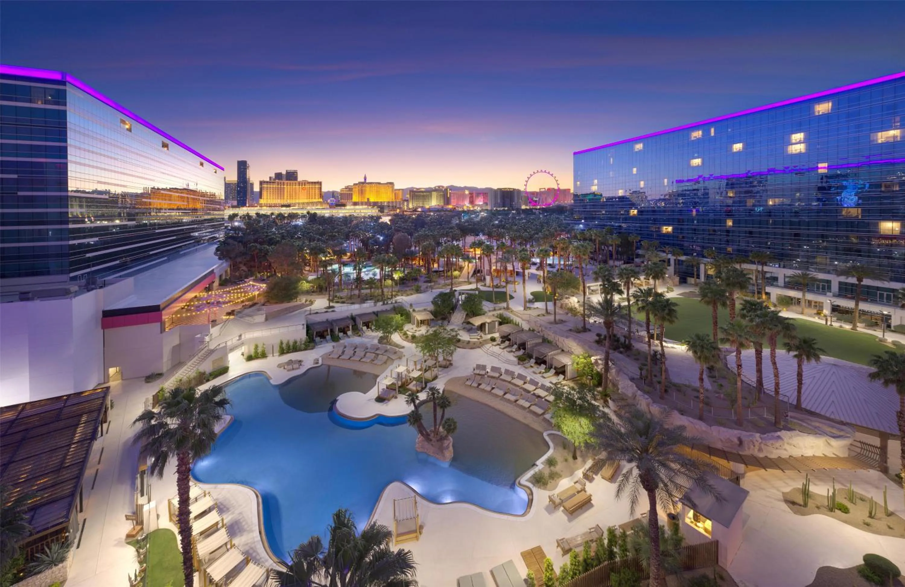 Property building in Virgin Hotels Las Vegas, Curio Collection by Hilton