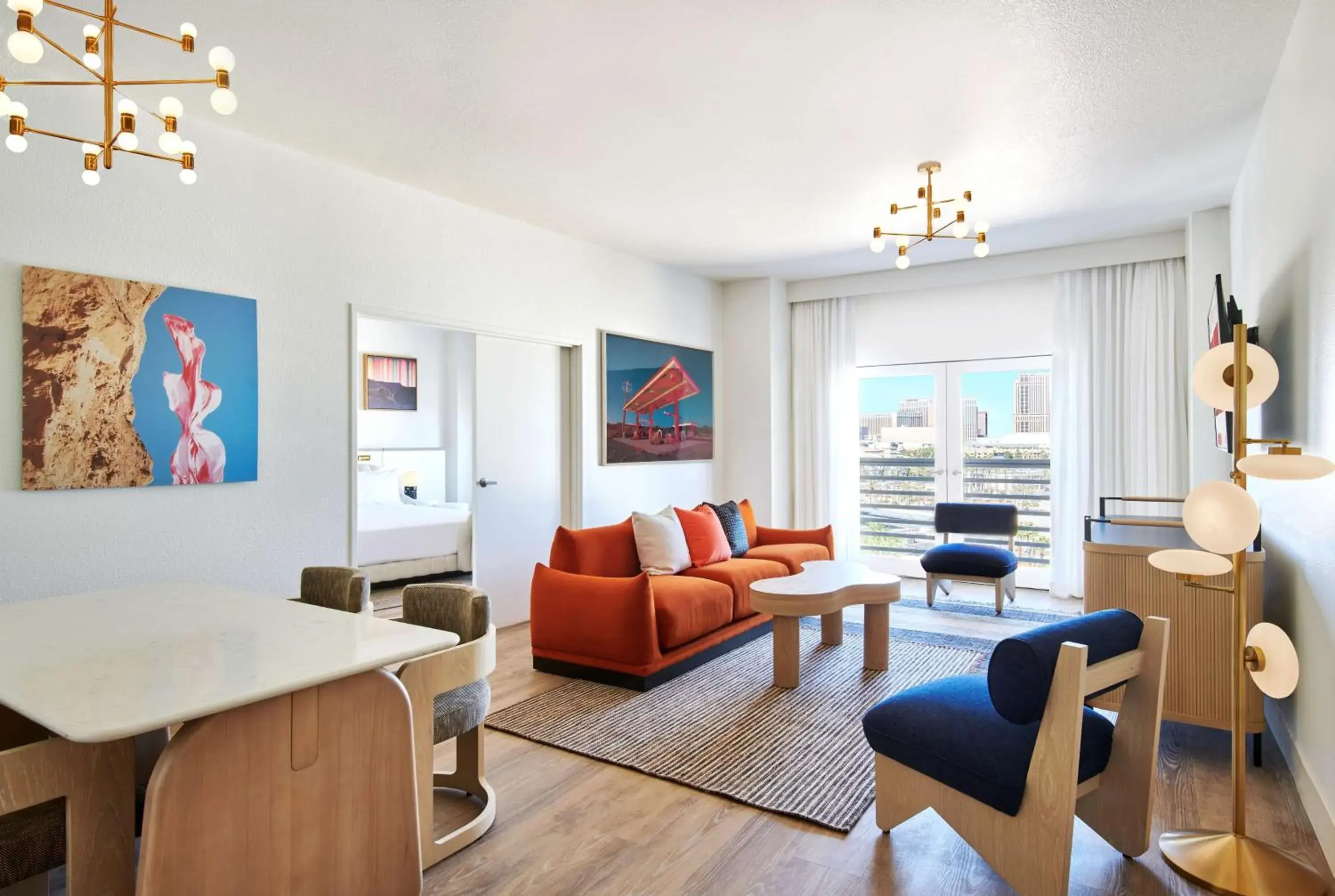 Deluxe Grand Chamber Canyon King Suite in Virgin Hotels Las Vegas, Curio Collection by Hilton Deluxe Grand Chamber Canyon King Suite in Virgin Hotels Las Vegas, Curio Collection by Hilton