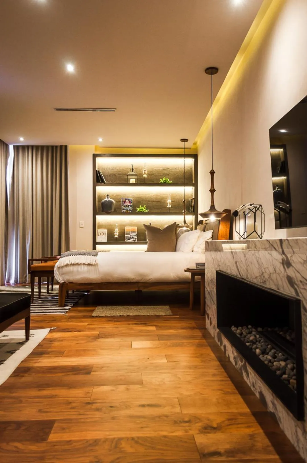 Bed in Casa Raíces Hotel Luxury & Viñedo