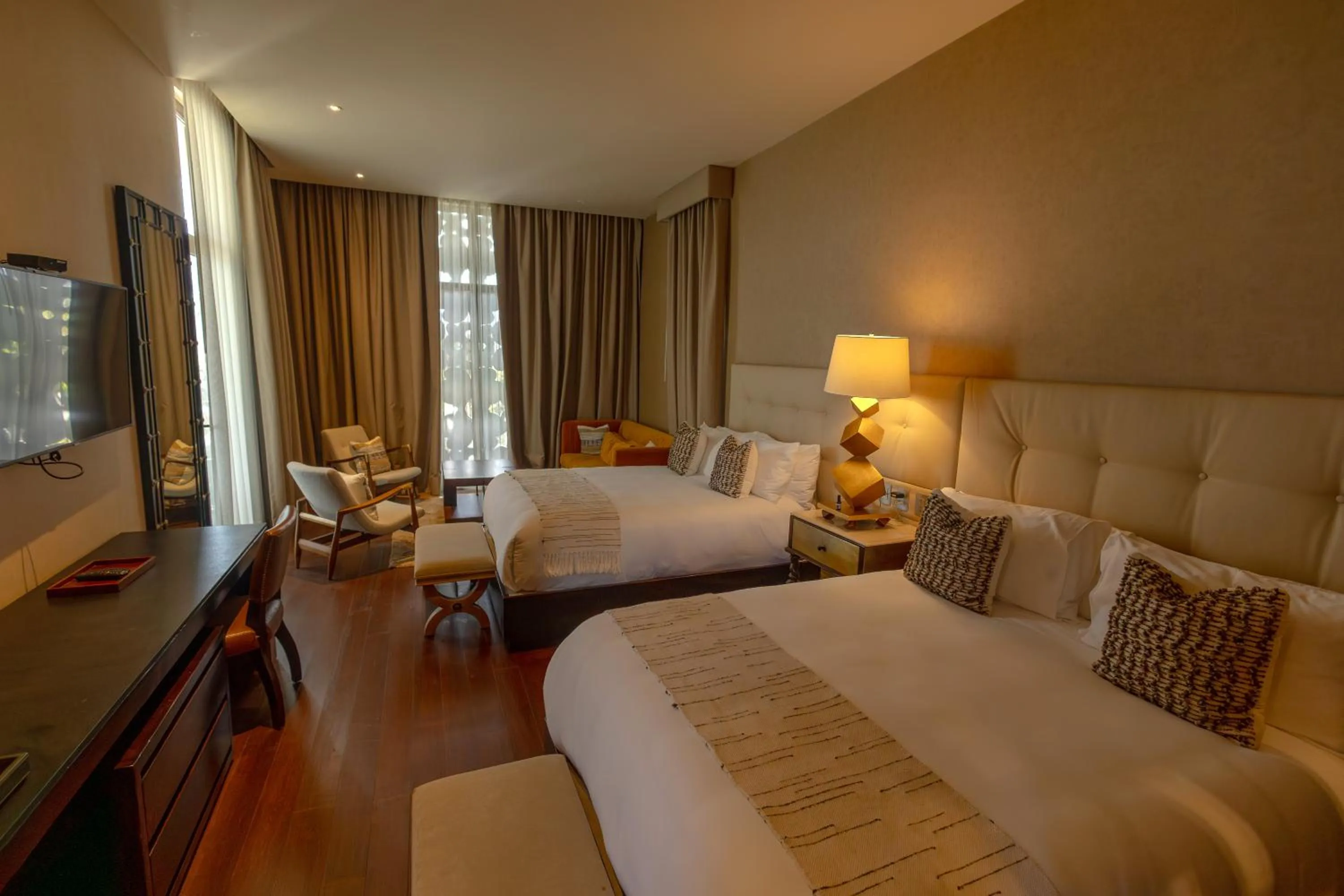 Bed in Casa Raíces Hotel Luxury & Viñedo