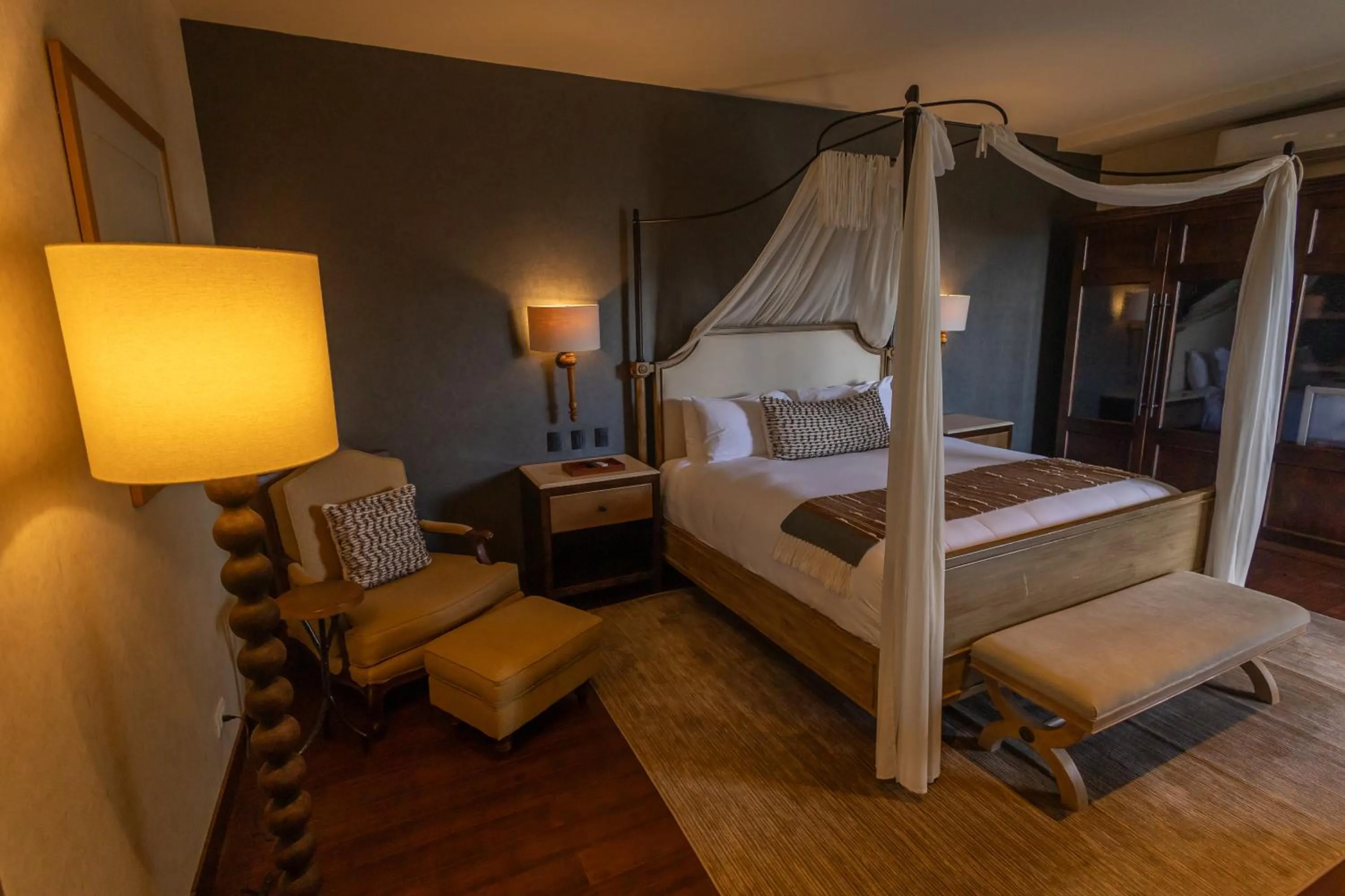 Bed in Casa Raíces Hotel Luxury & Viñedo