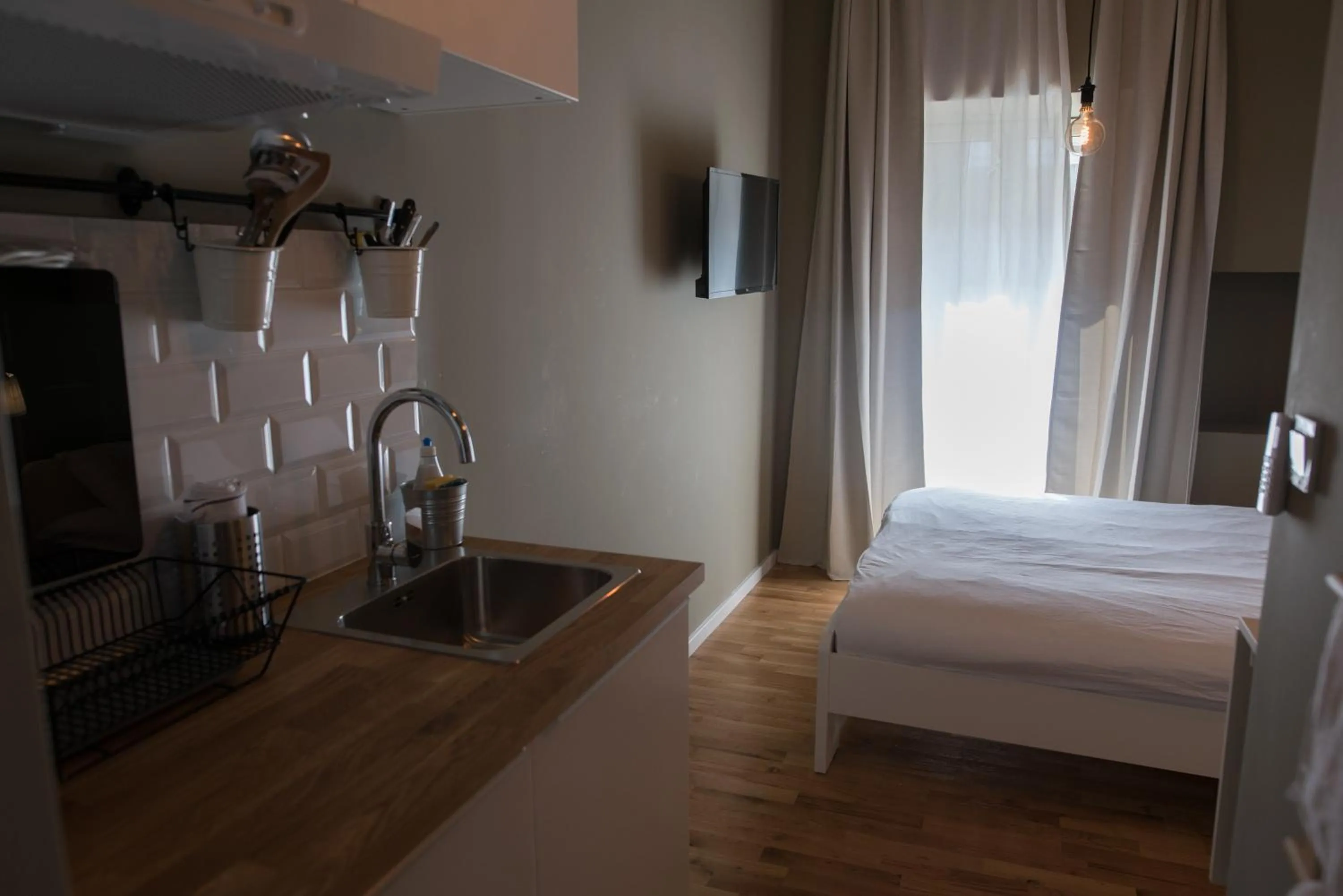 Bed in SMILE&LOVE REPUBLIC ZAGREB CENTER