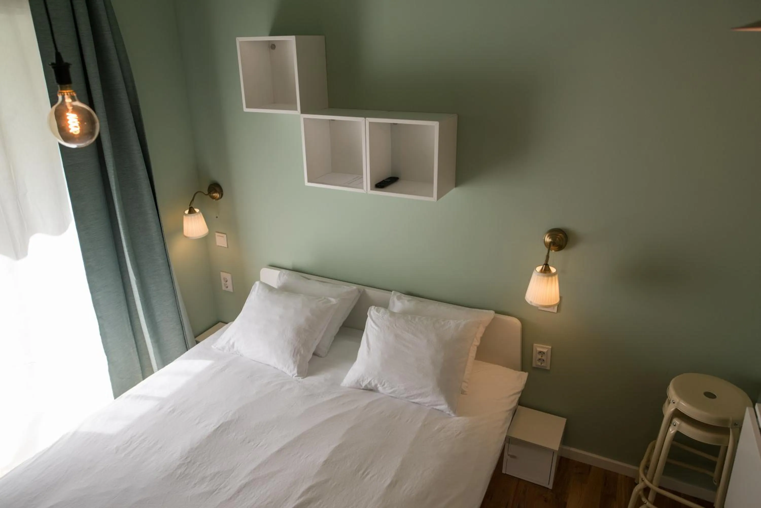 Bed in SMILE&LOVE REPUBLIC ZAGREB CENTER