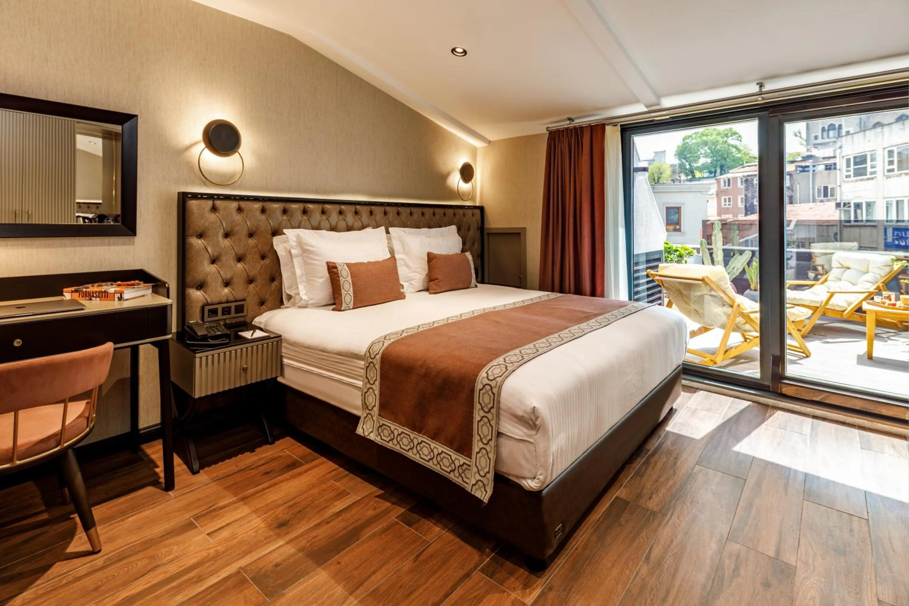 Bed in Euro Design Hotel