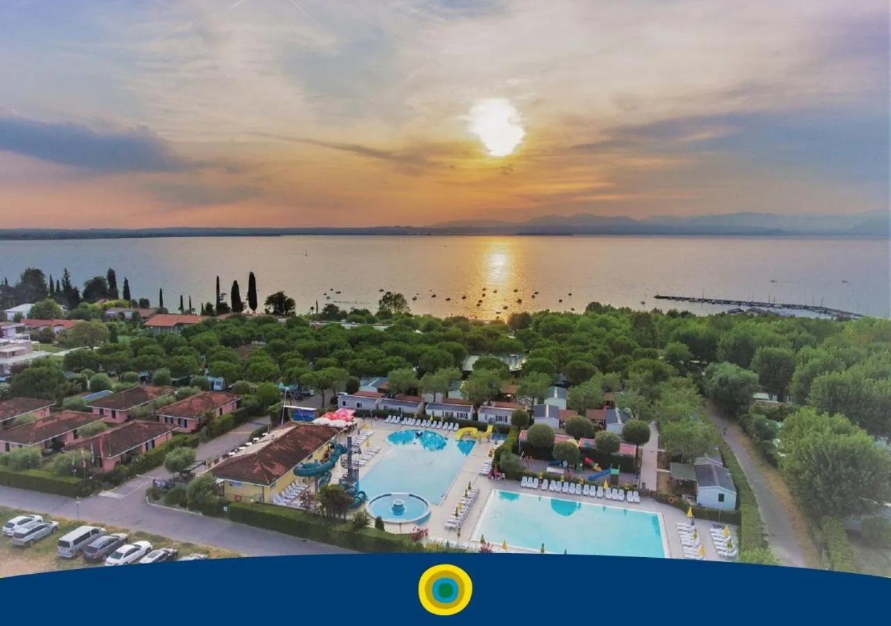 Bird's eye view in Club del Sole Le Palme Lazise Family Collection