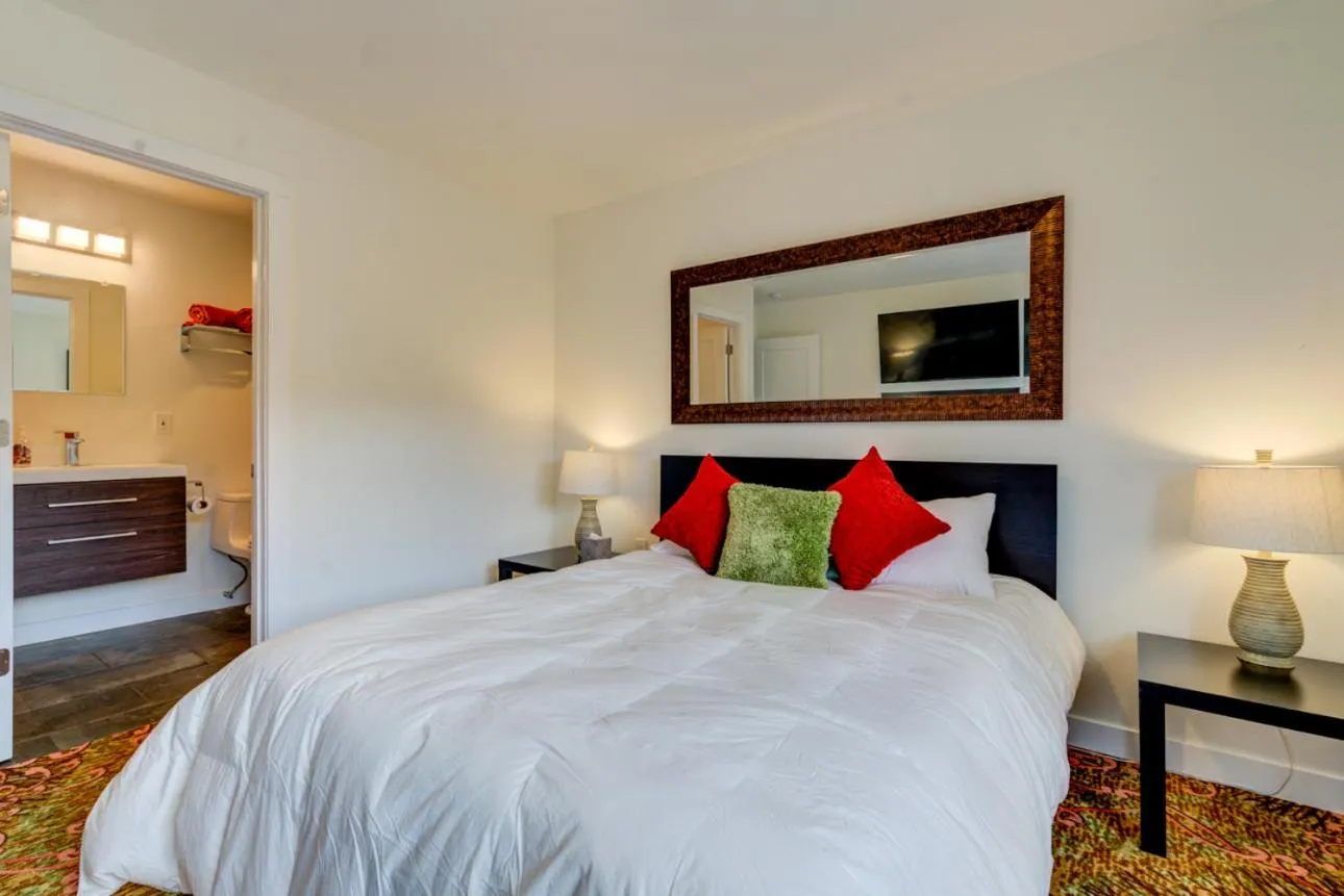 Bed in INNhale Resort and Spa