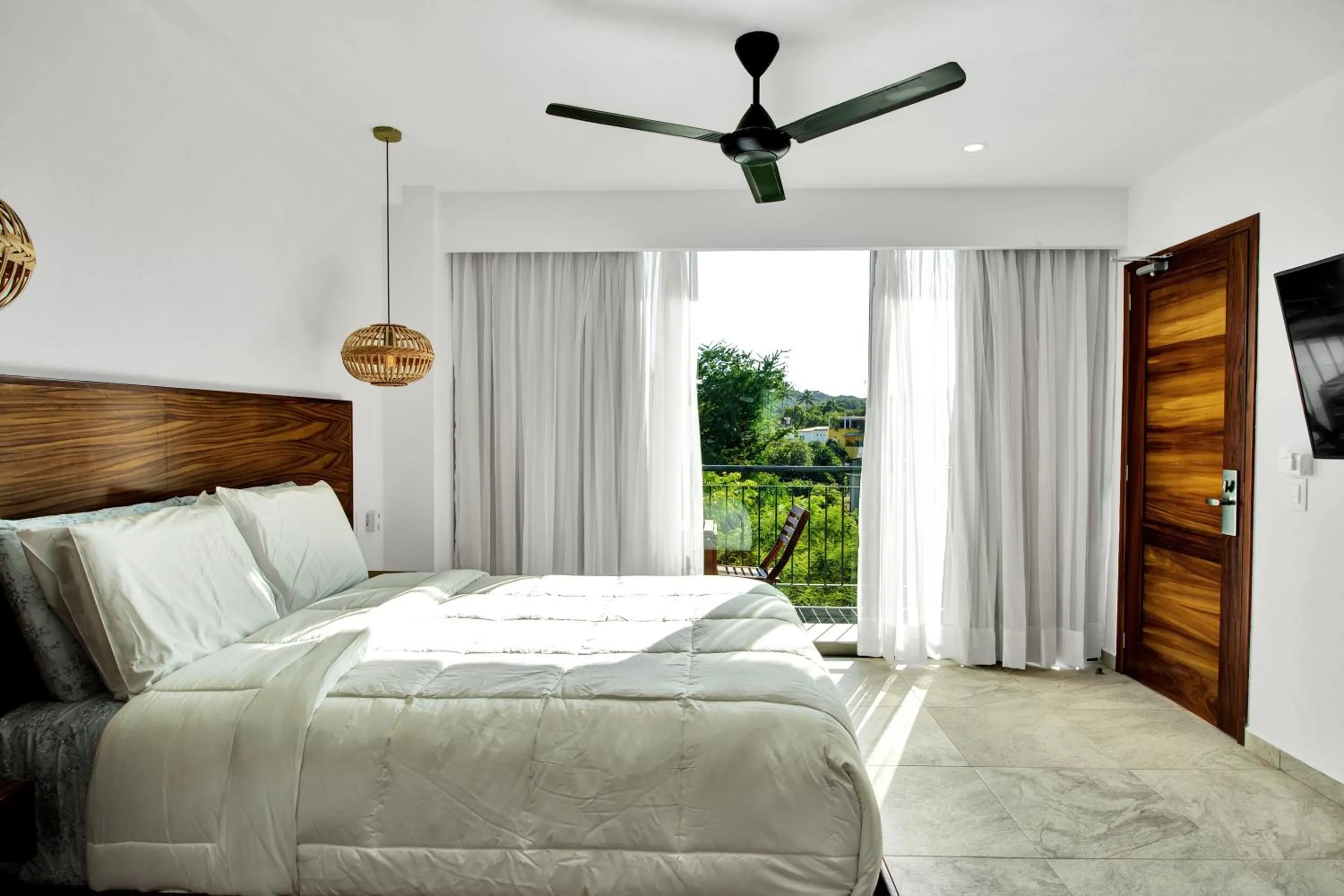 Bed in Hotel Puerto Sayulita