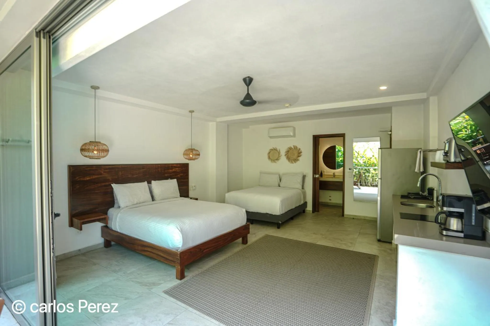 Bed in Hotel Puerto Sayulita