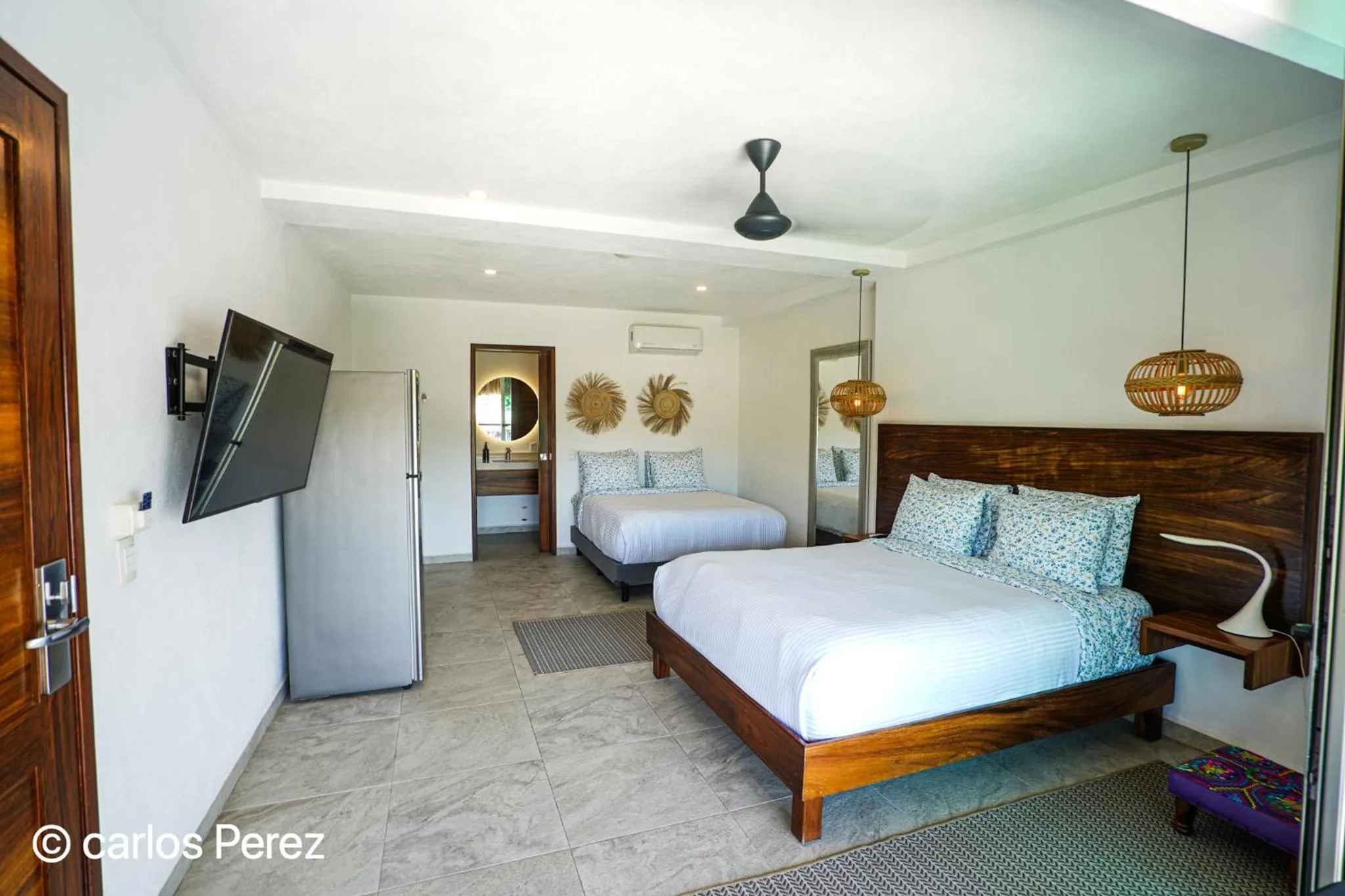 Bed in Hotel Puerto Sayulita