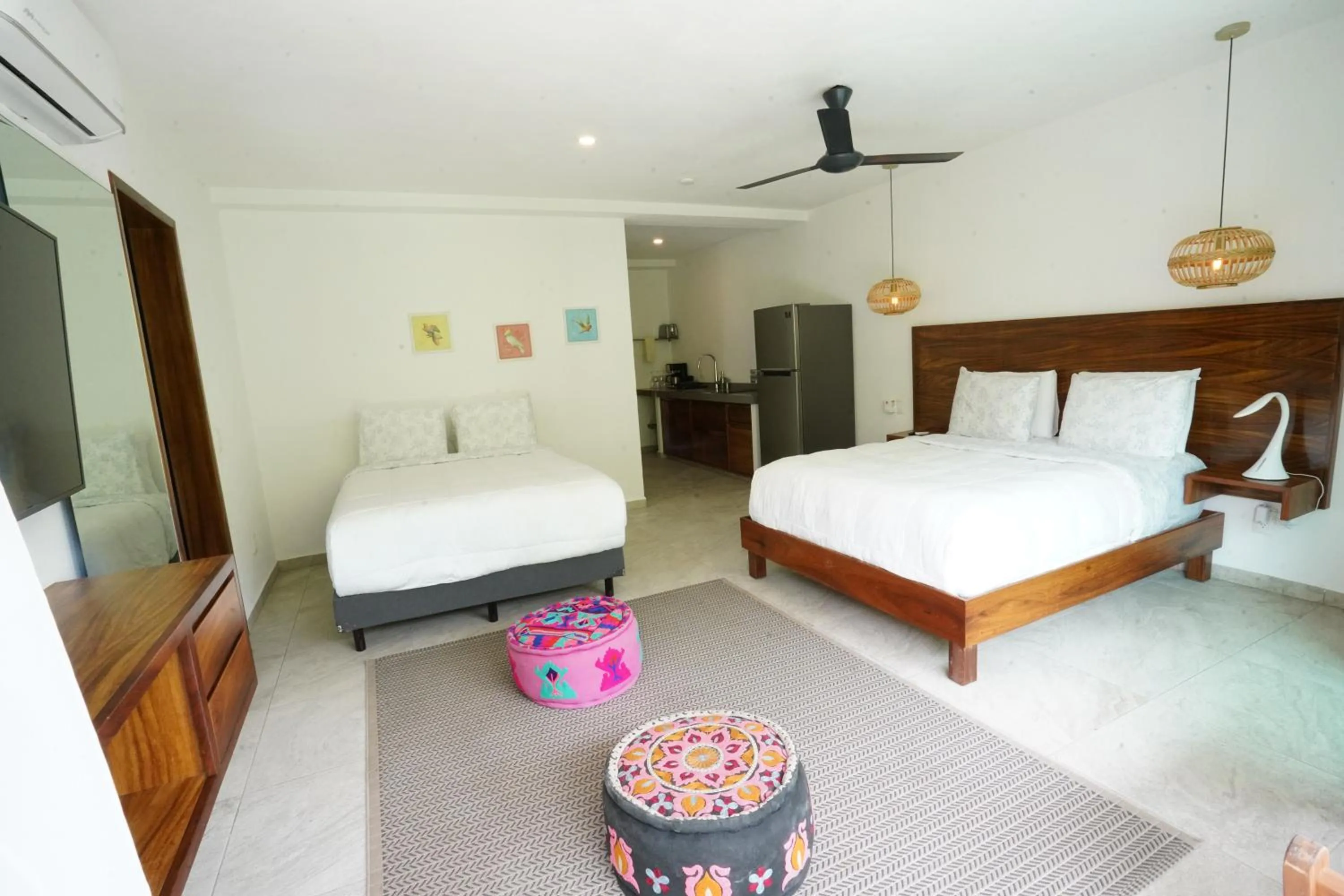 Bed in Hotel Puerto Sayulita