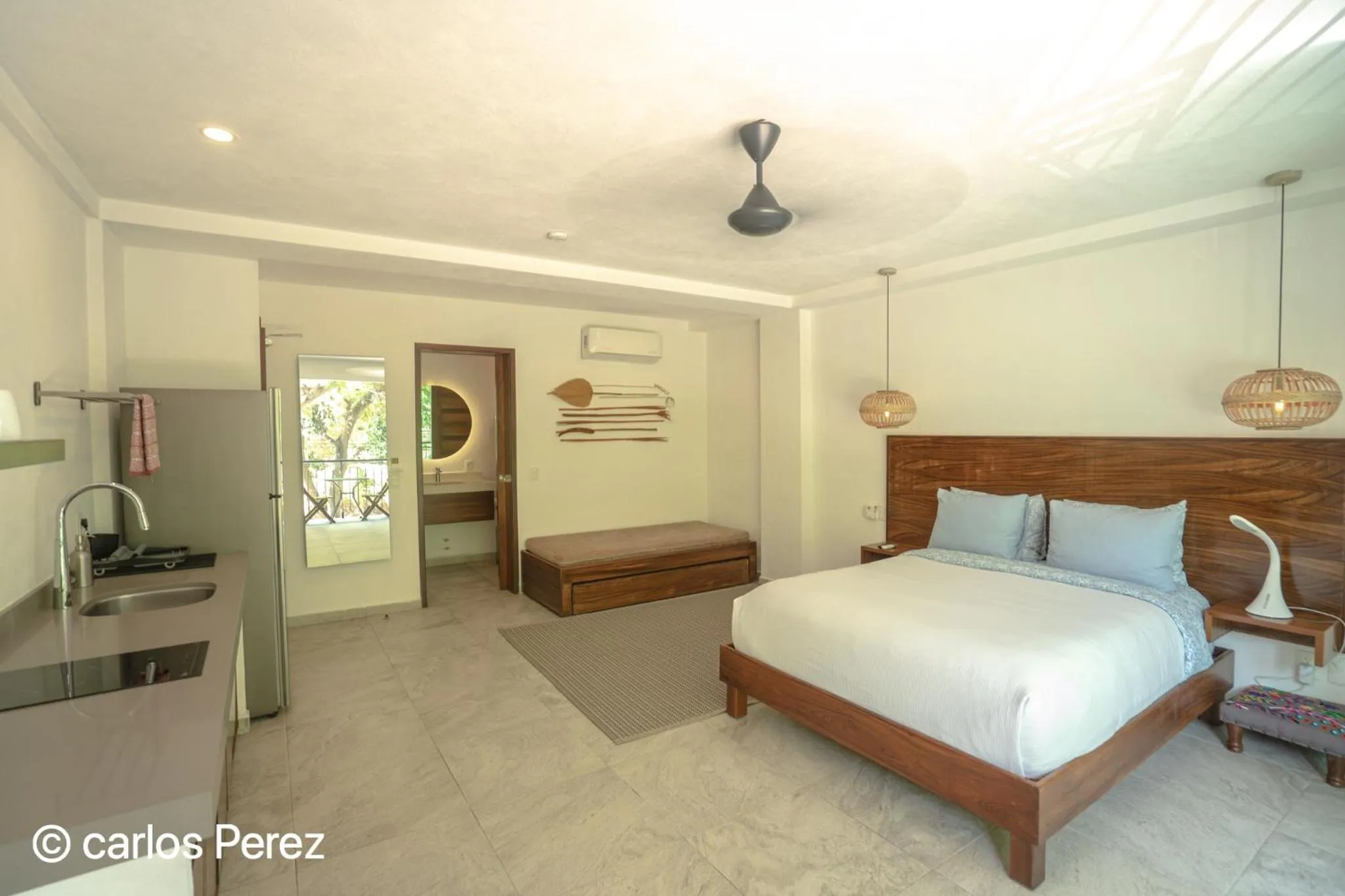 Bed in Hotel Puerto Sayulita