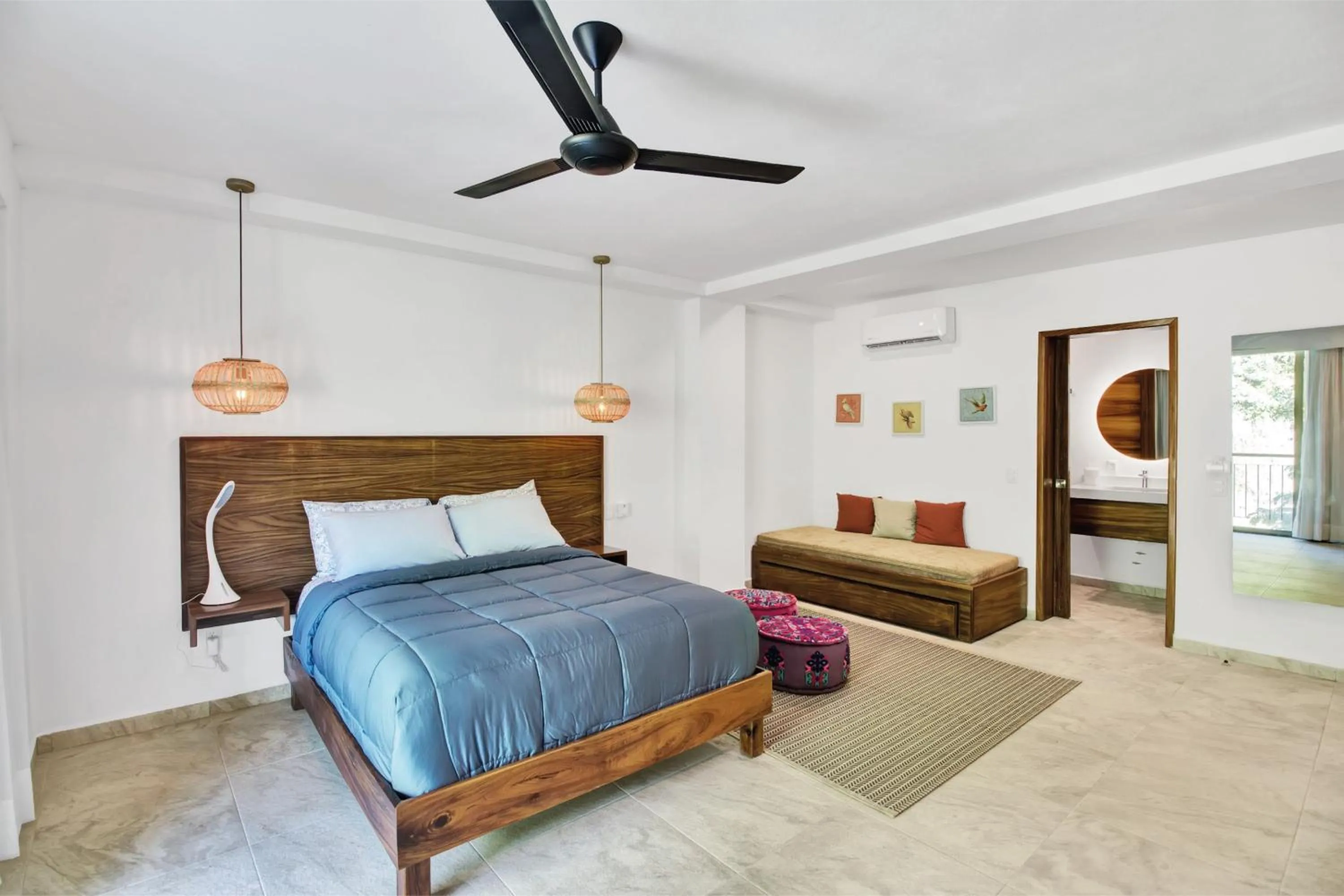 Bed in Hotel Puerto Sayulita