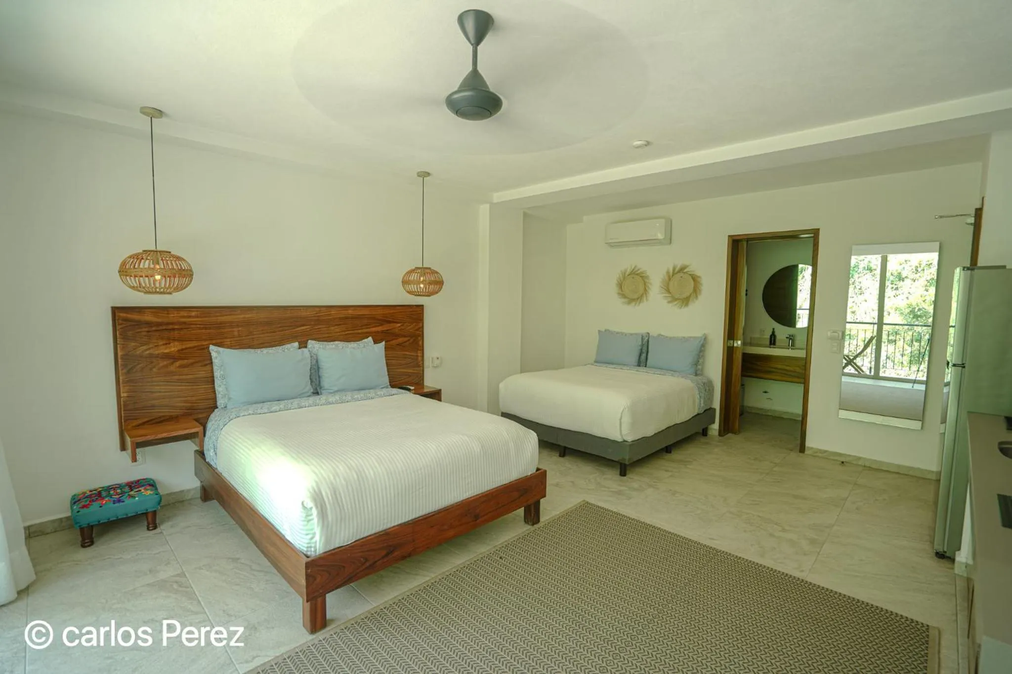 Bed in Hotel Puerto Sayulita