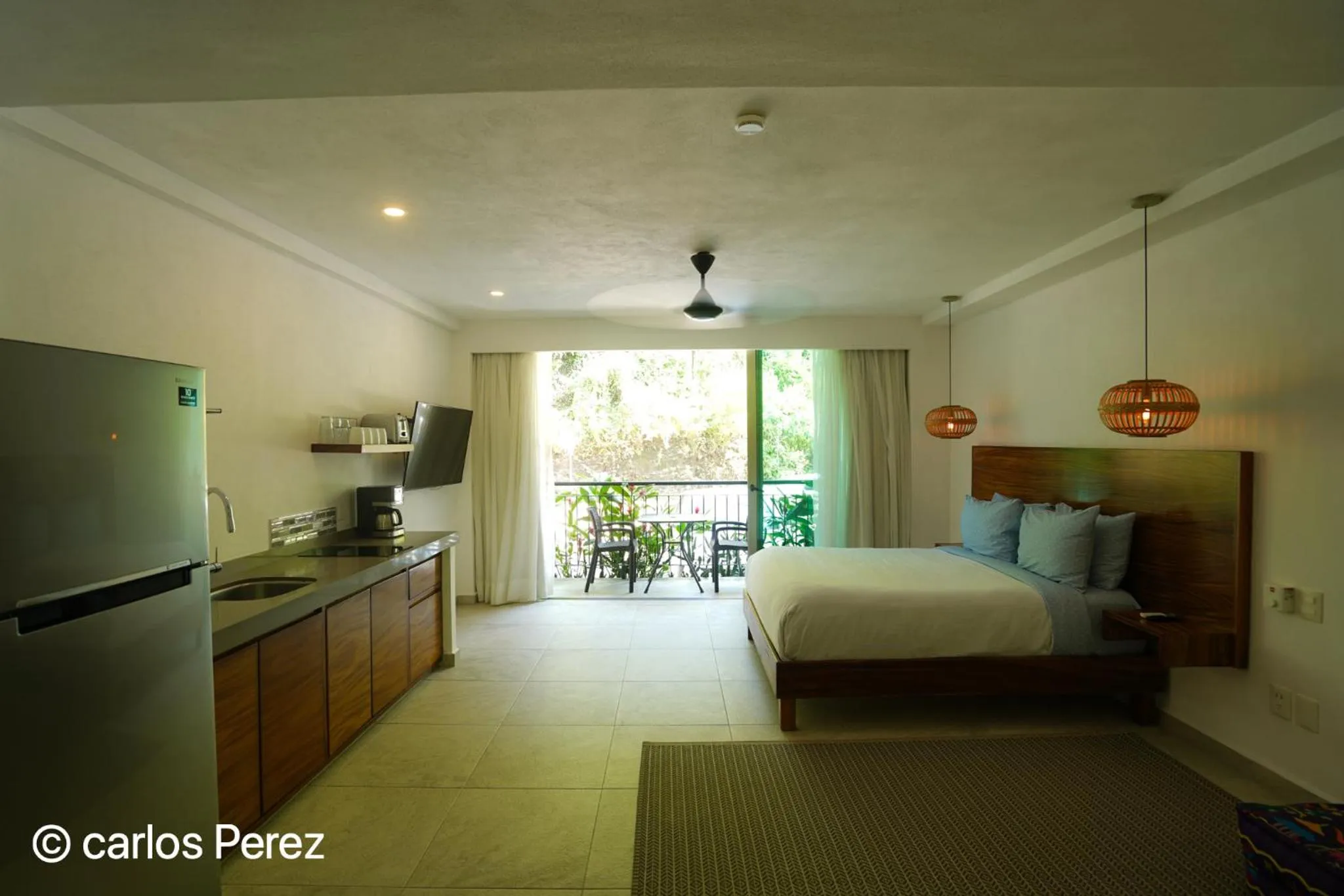 Bed in Hotel Puerto Sayulita