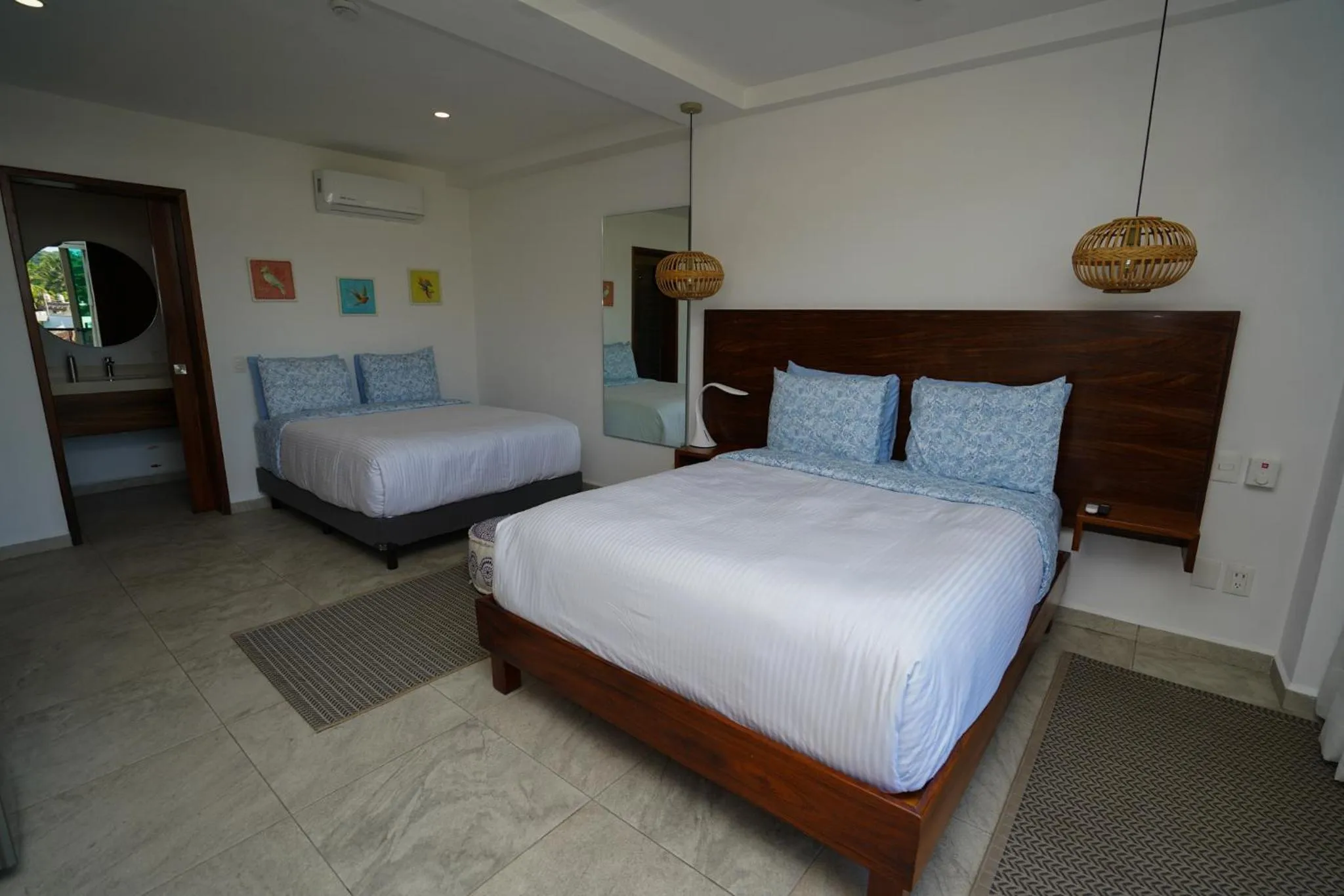 Bed in Hotel Puerto Sayulita