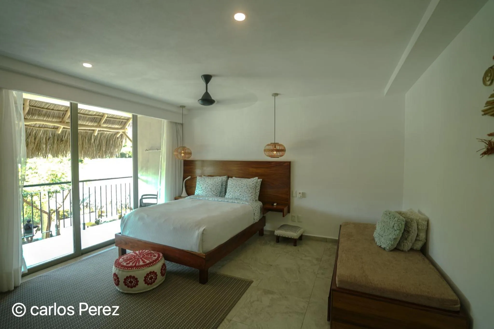 Bed in Hotel Puerto Sayulita