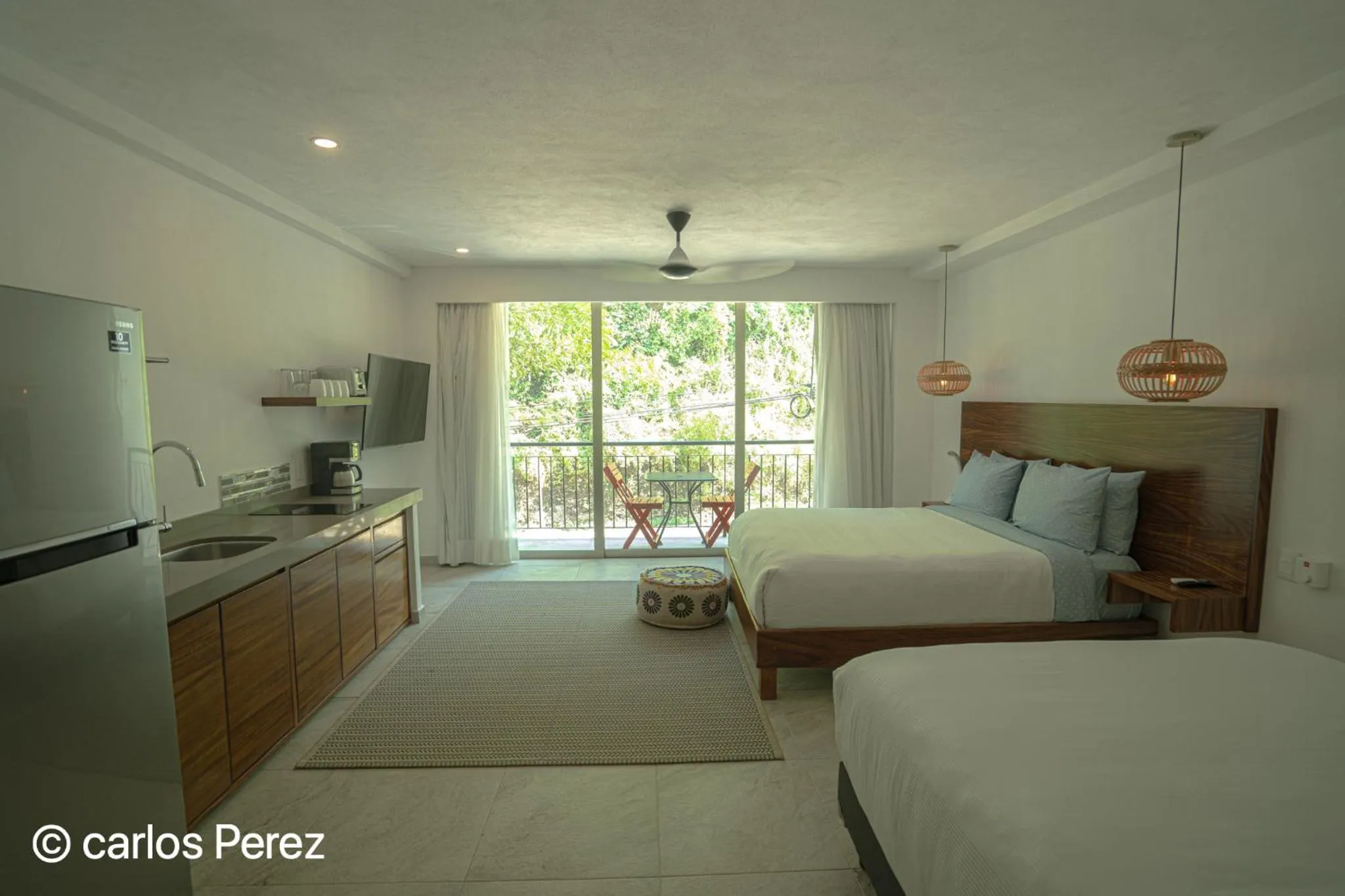 Bed in Hotel Puerto Sayulita