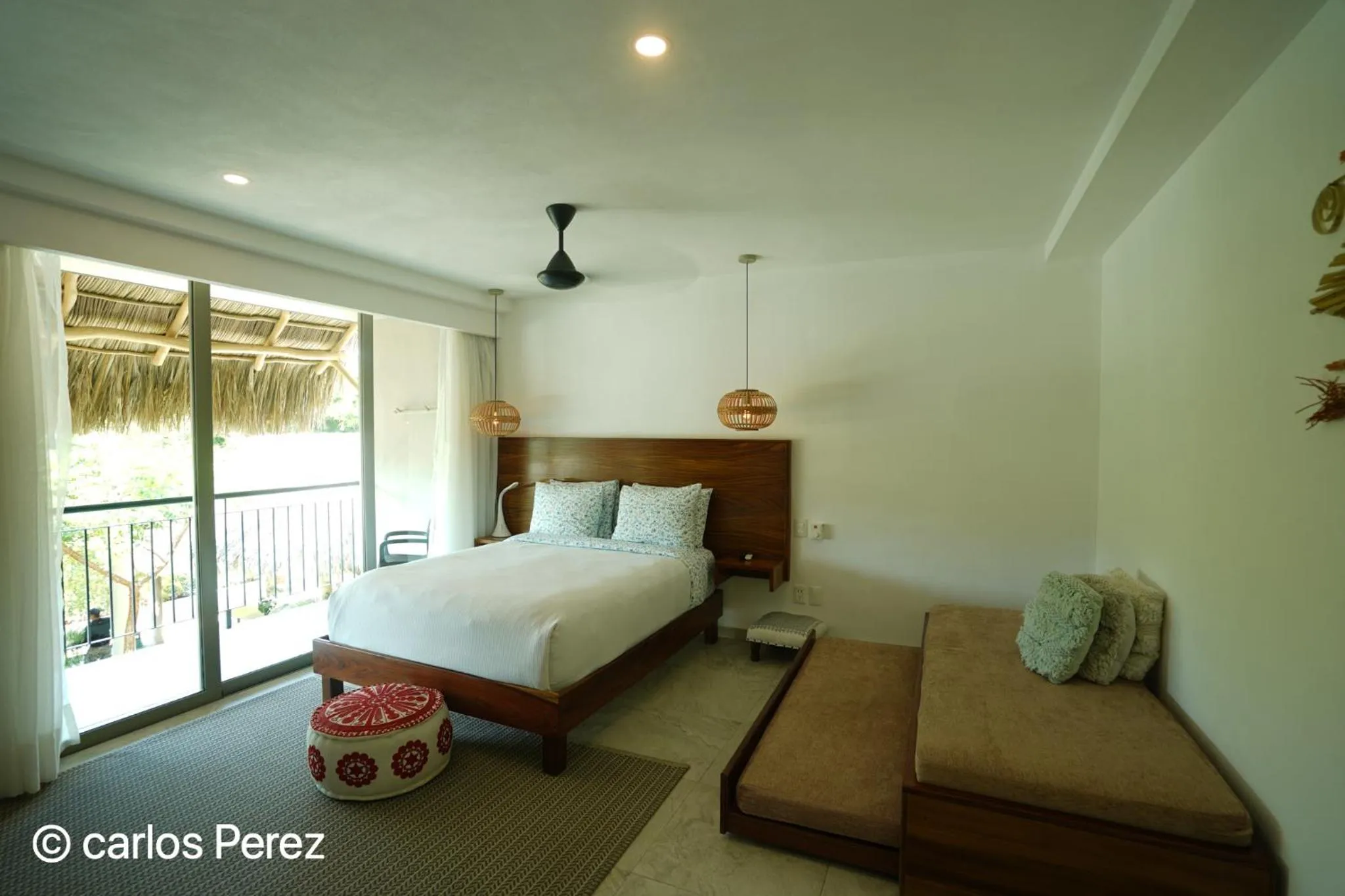 Bed in Hotel Puerto Sayulita