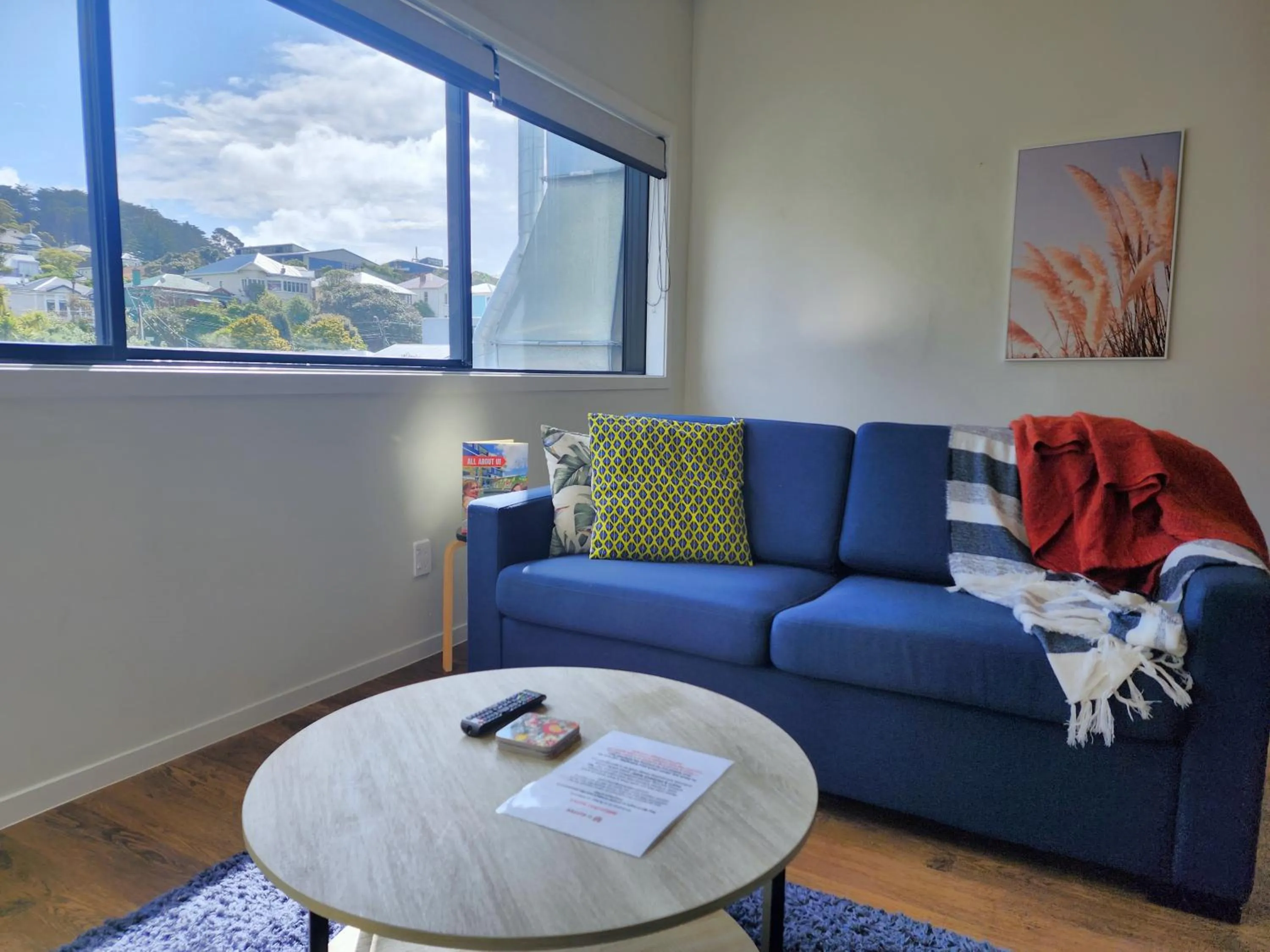 Living room in U Suites Kilbirnie