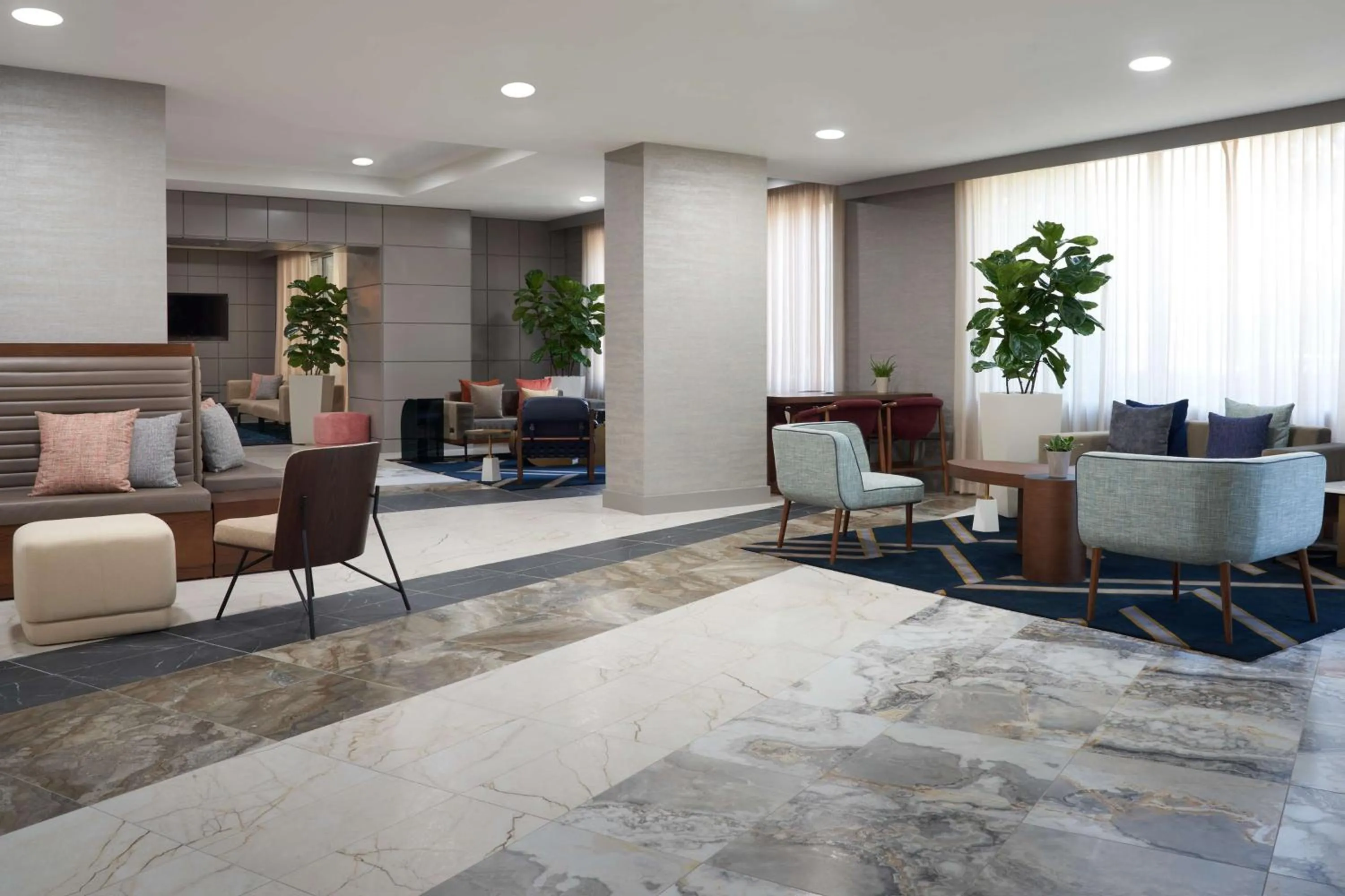 Lobby or reception in The Chifley Houston, Tapestry Collection by Hilton
