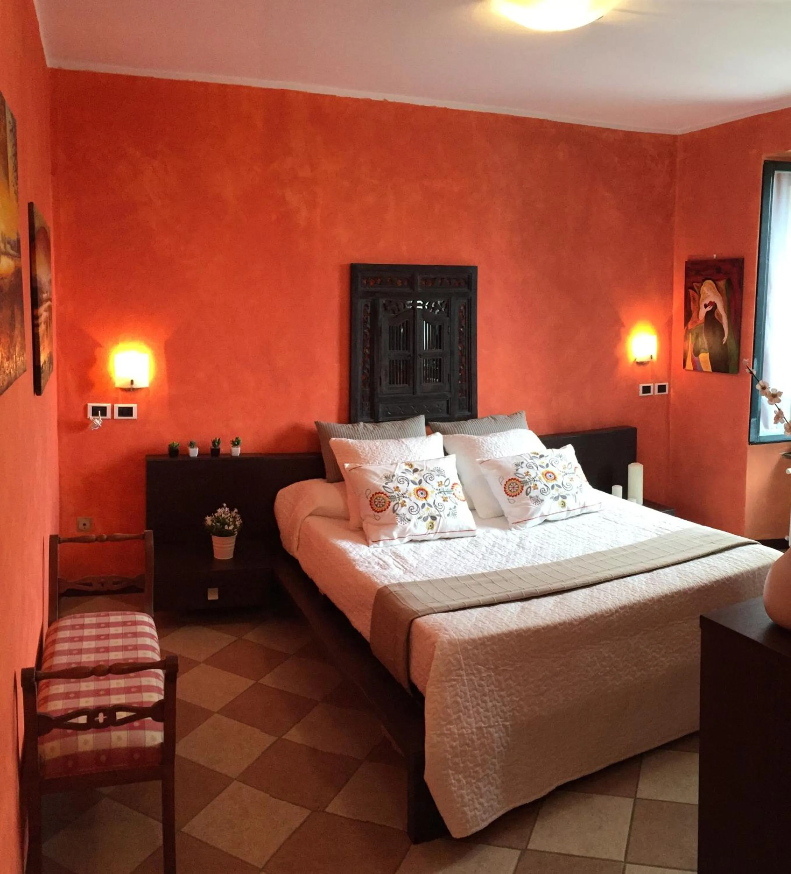 Bed in Hotel Villa San Fedele