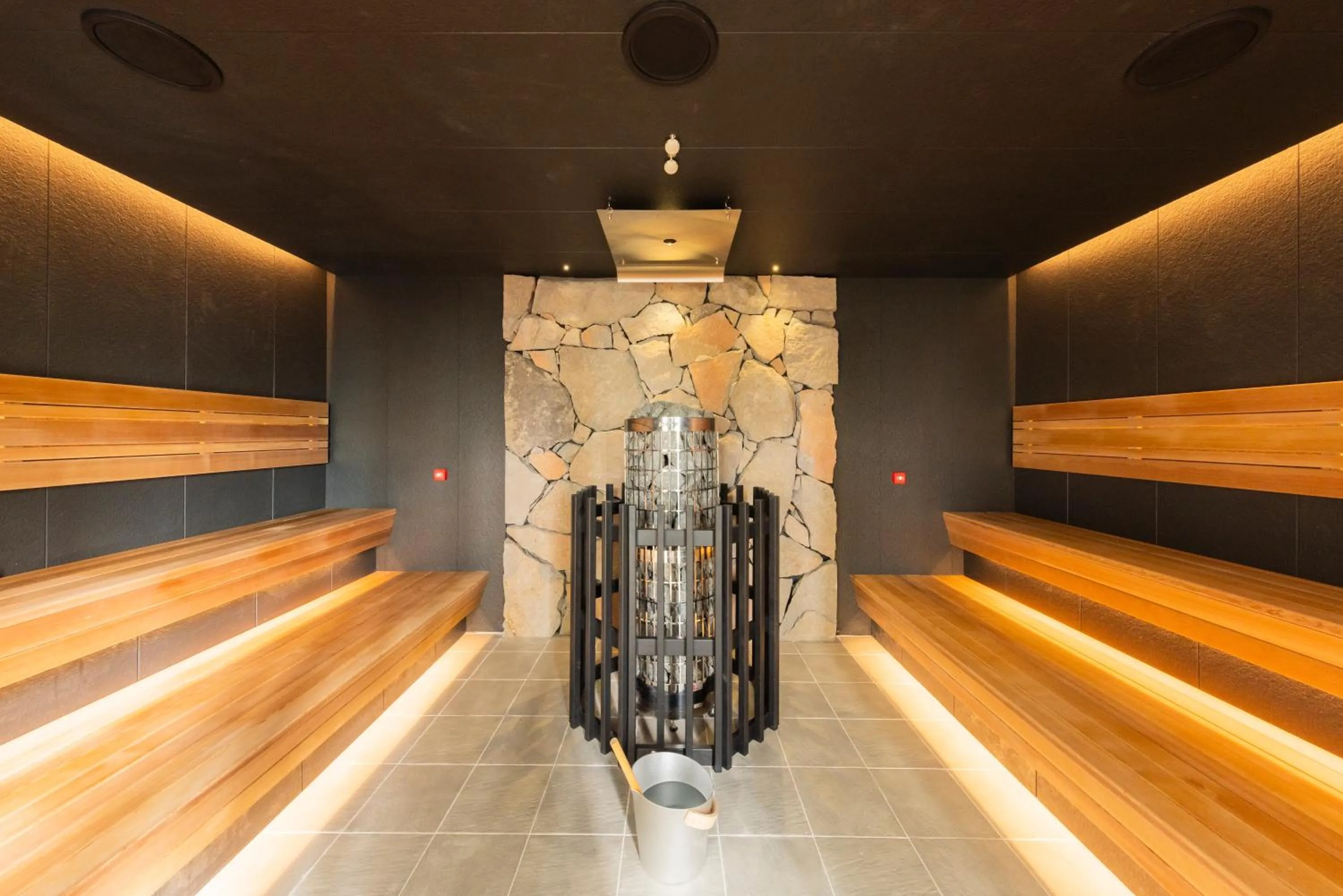 Sauna in Hitaonsen Hananoki River Terrace