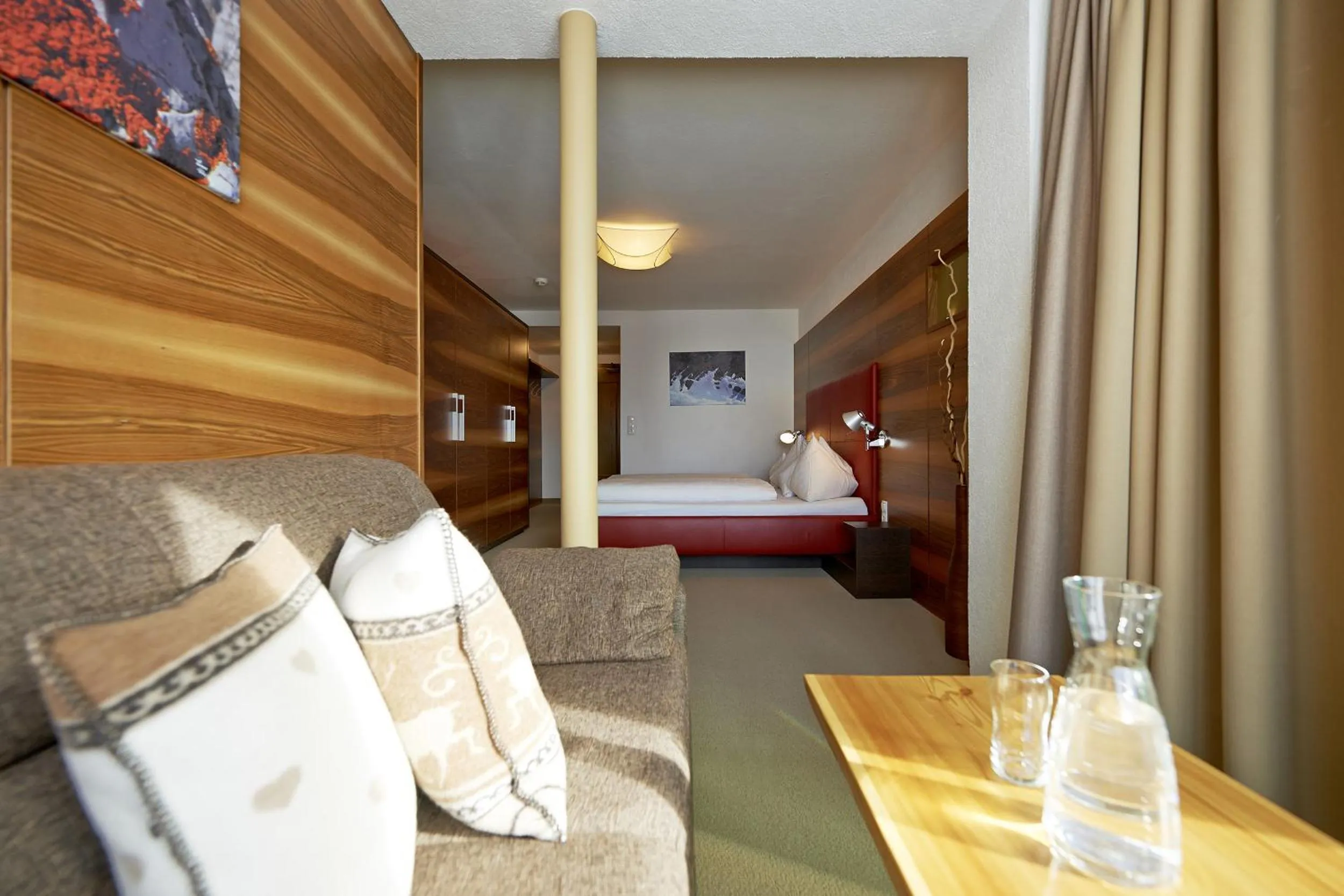 Bed in Hotel Angerer Alm