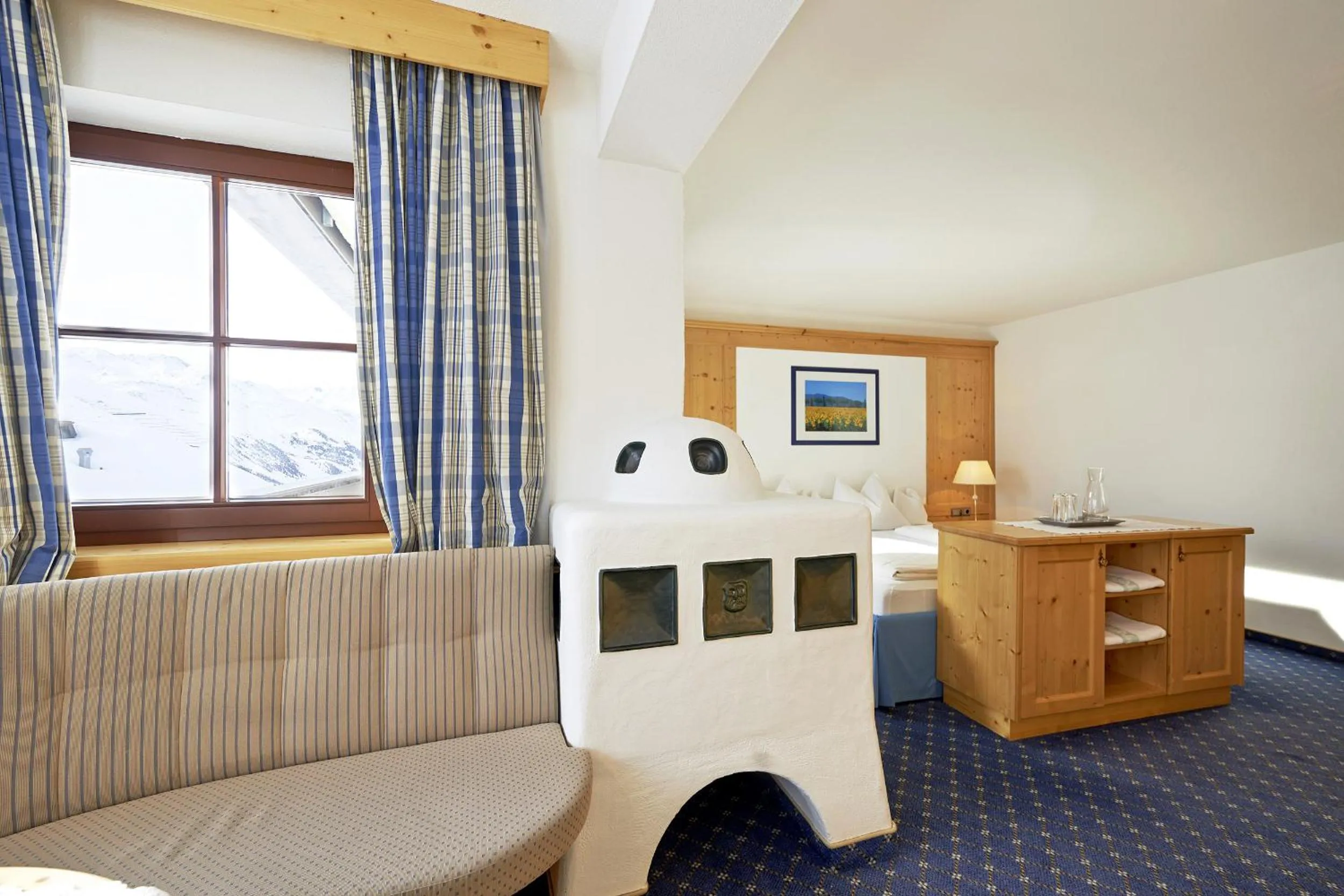 Bed in Hotel Angerer Alm