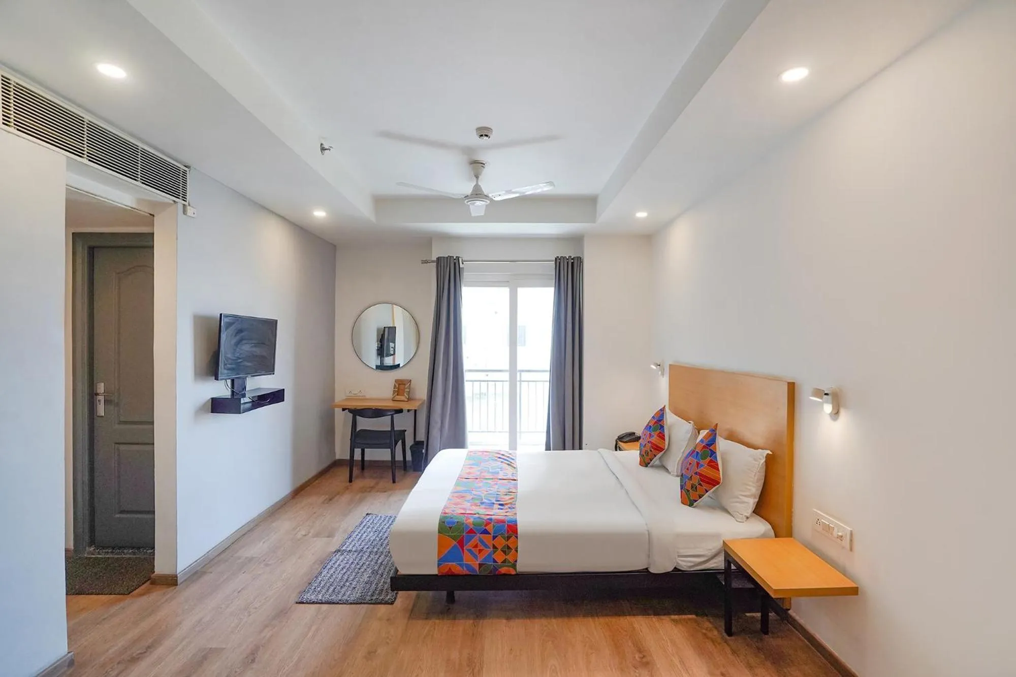 Bedroom, Bed in FabHotel Prime Cloud 9 Delhi NCR