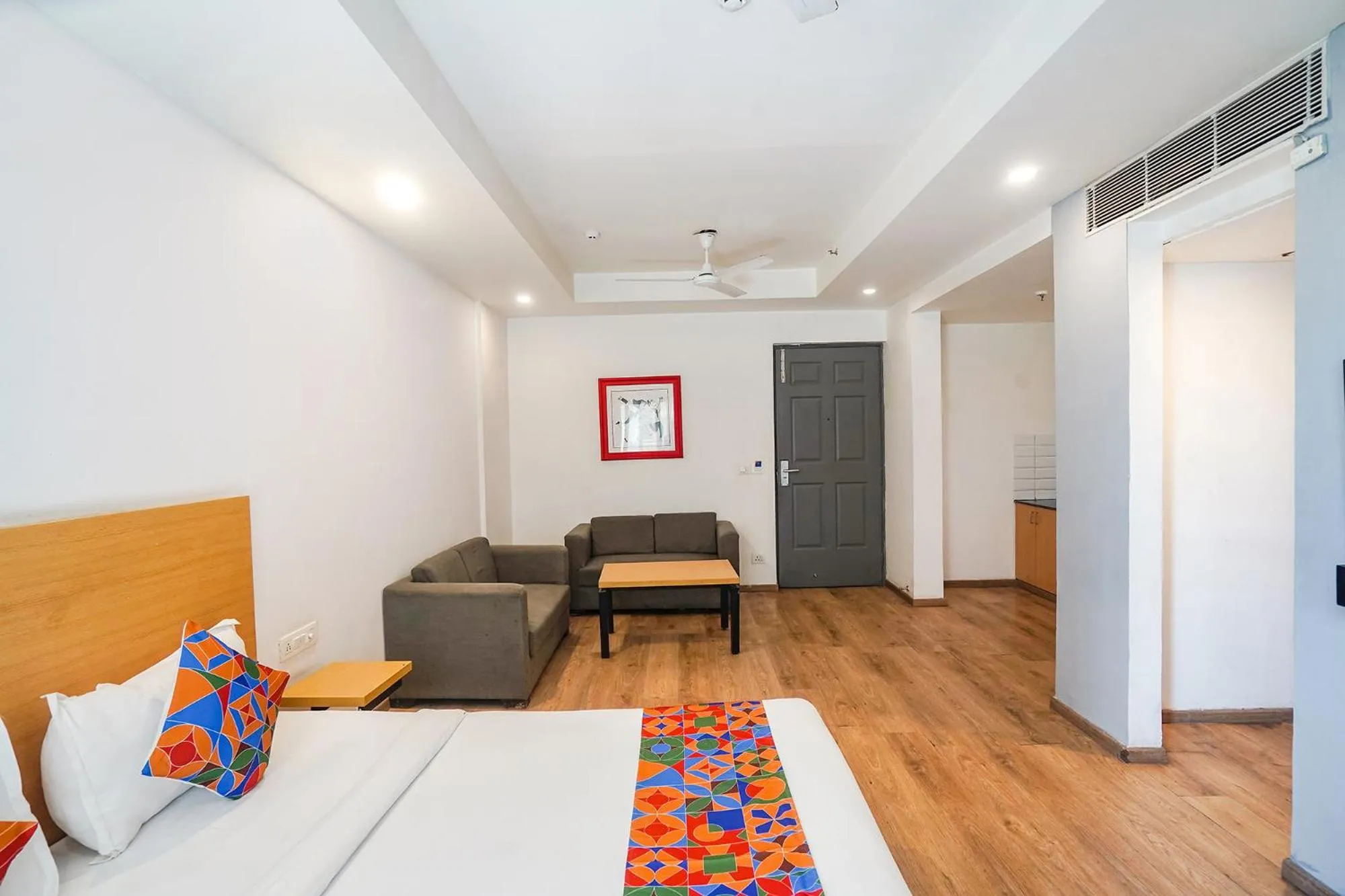 Bedroom, Bed in FabHotel Prime Cloud 9 Delhi NCR