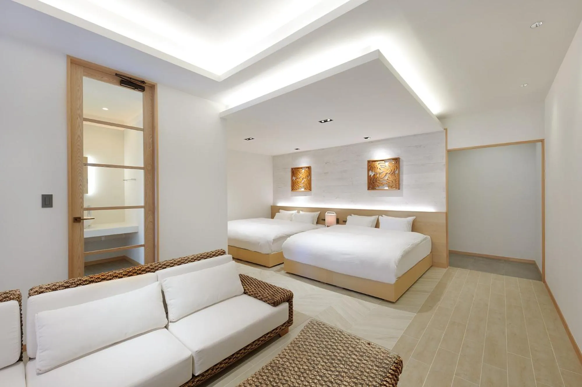 Living room, Bed in THIRD ishigakijima