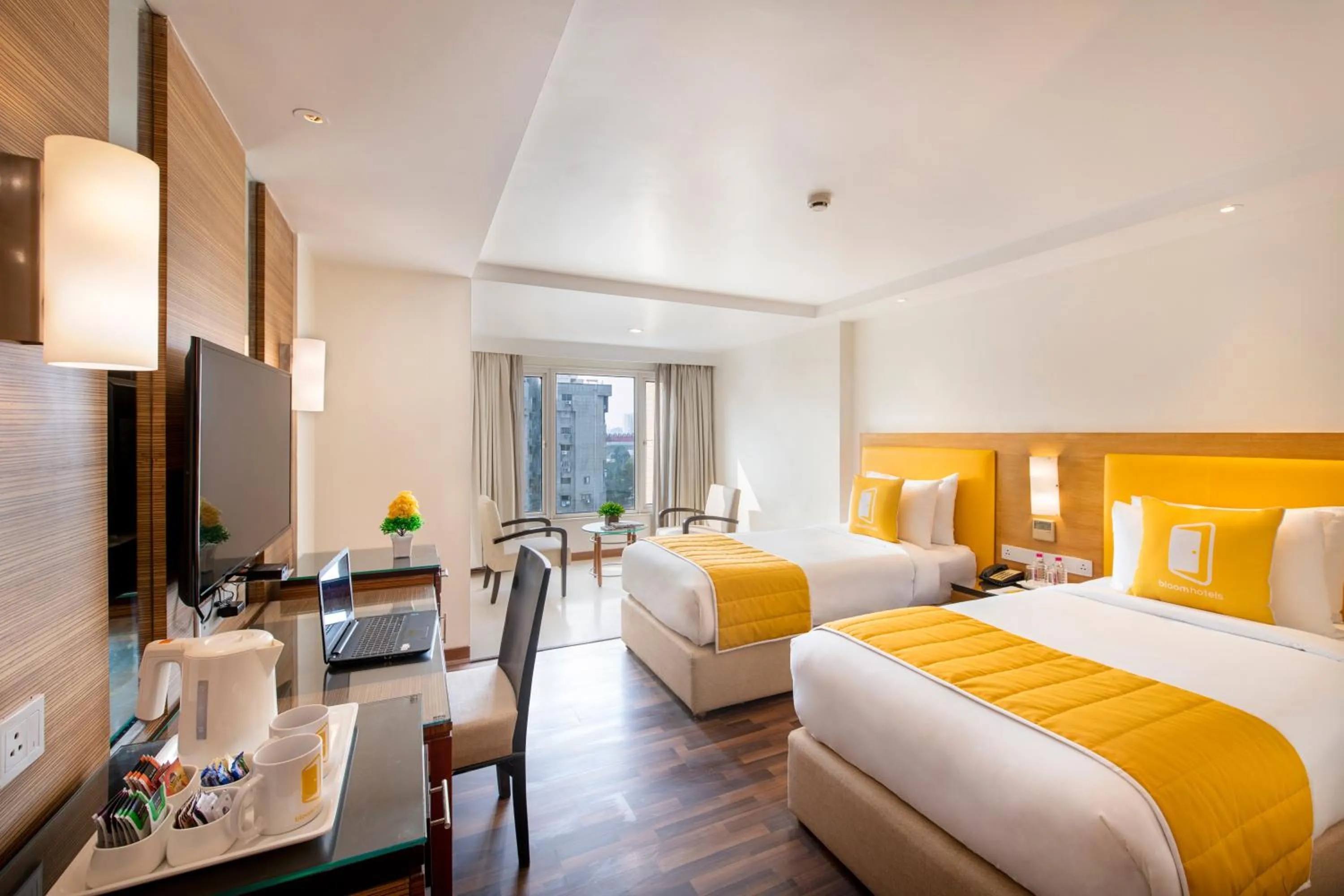 Bedroom, Bed in BloomSuites l Ahmedabad