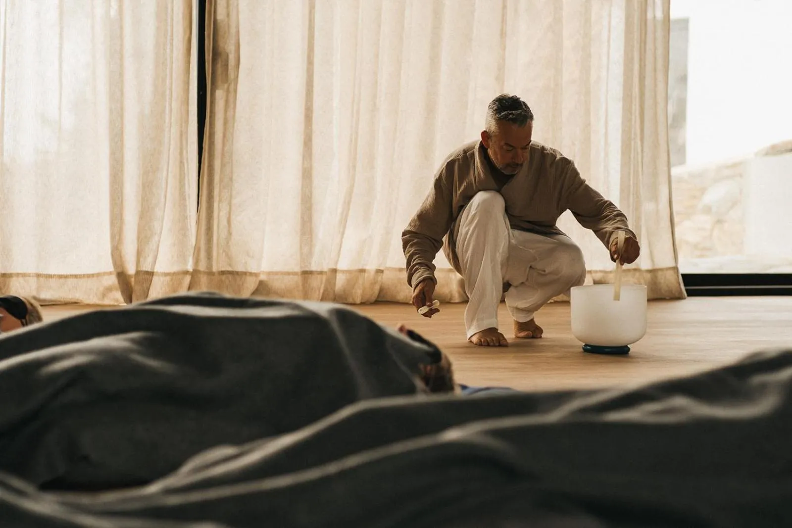 People, Bed in Acro Suites - A Wellbeing Resort