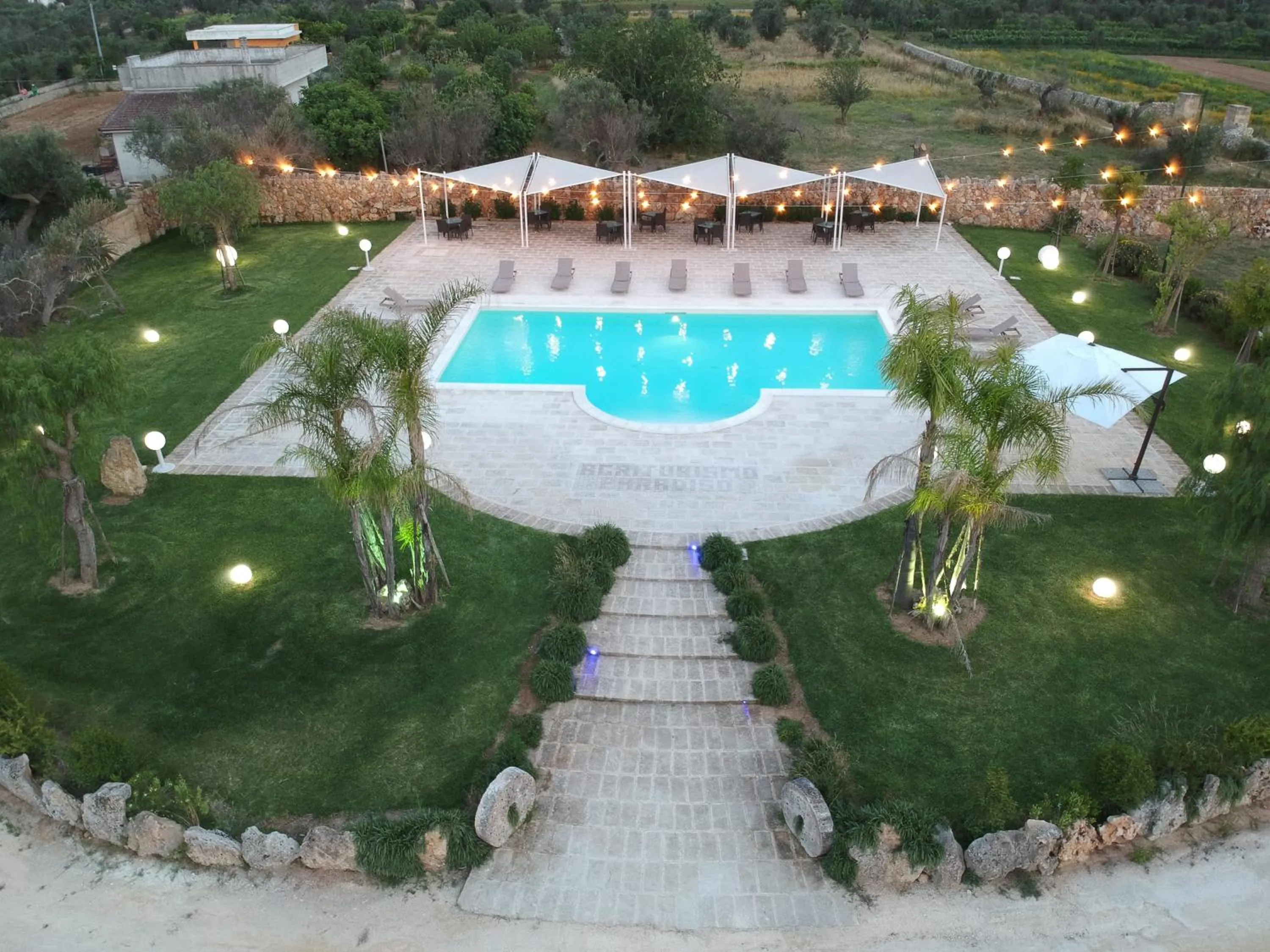 Garden view in Agriturismo Paradiso
