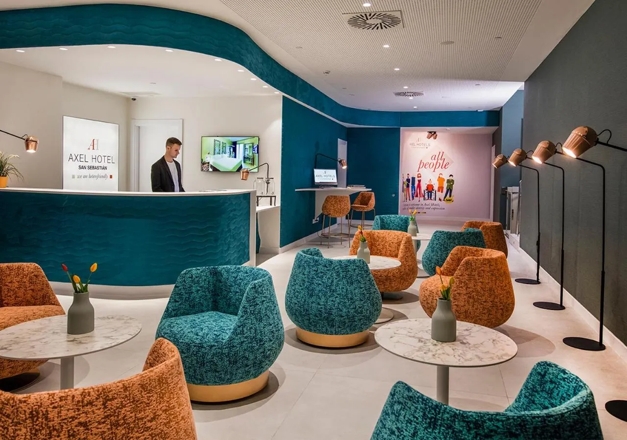 Lobby or reception in Axel Hotel San Sebastián - Adults Only
